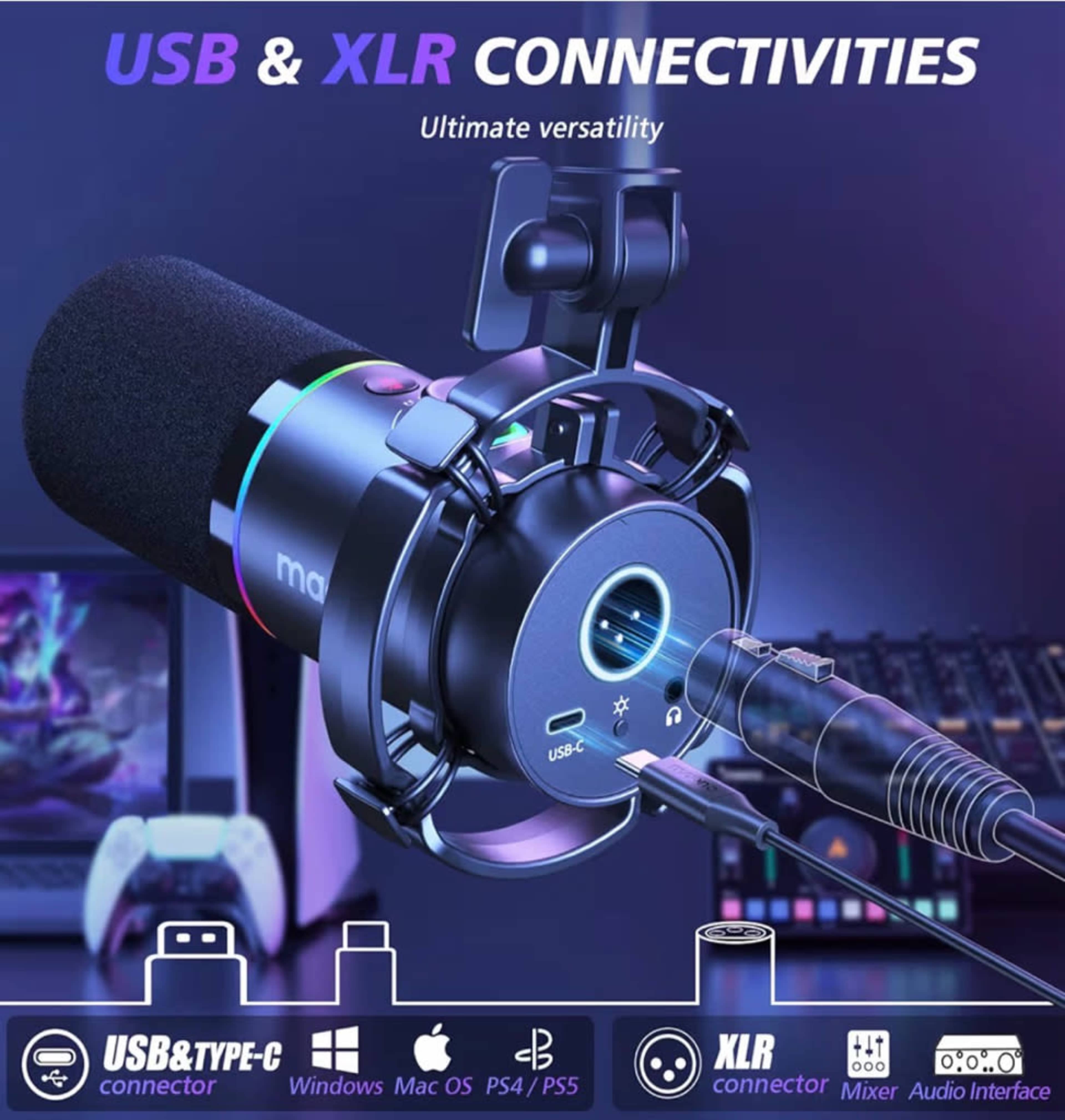 Microphone (USB-C, XLR)