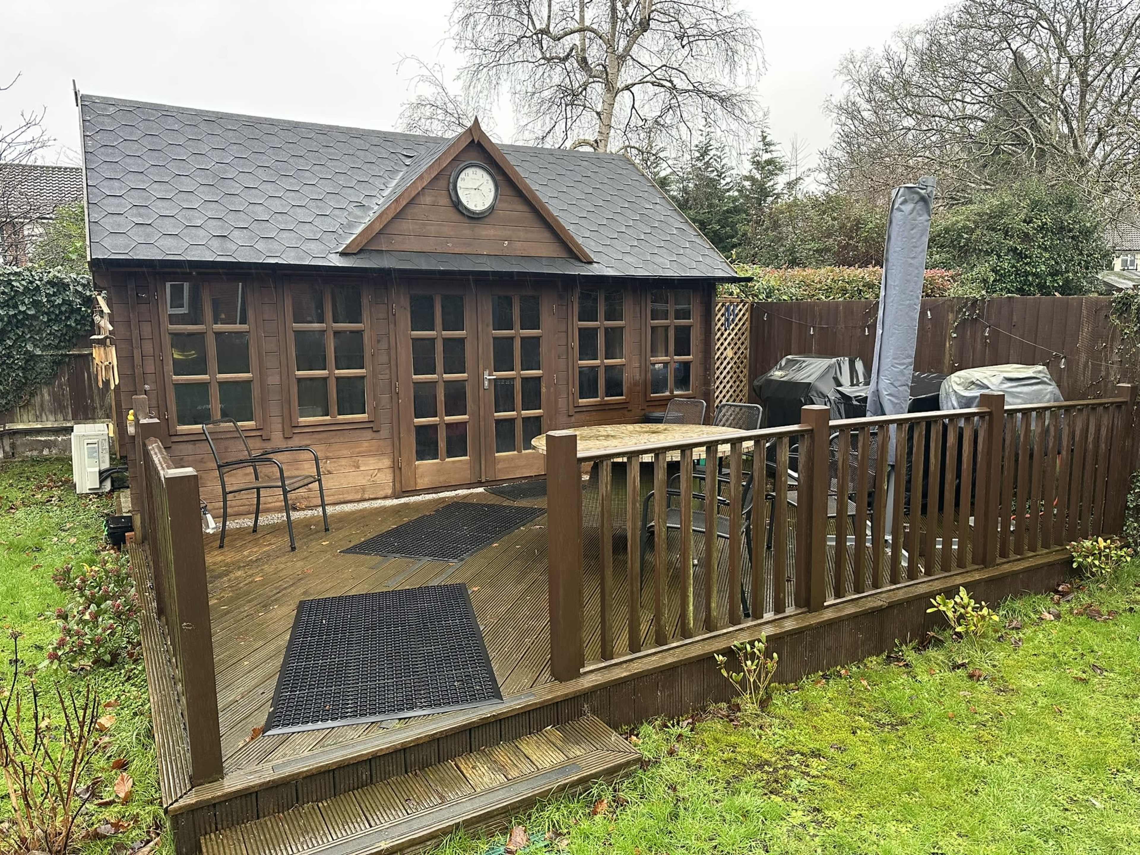 Retro themed summerhouse with booth, cottage style kitchen, modern lounge diner Image in Totton and Eling, Southampton, ENG