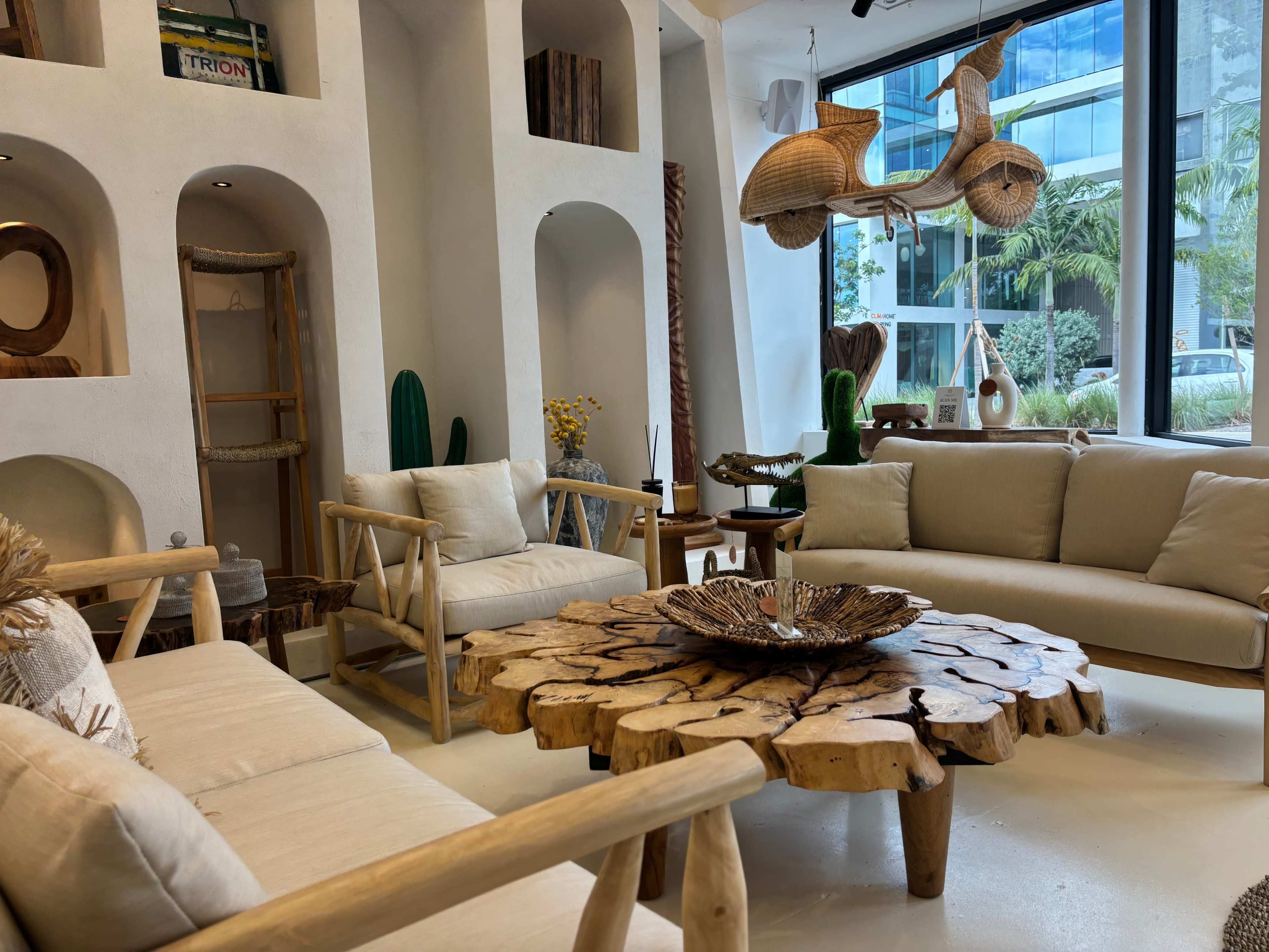 Tropical Showroom in Downtown Miami with Boho Flair (optional: with or without furniture) Image in Wynwood, Miami, FL