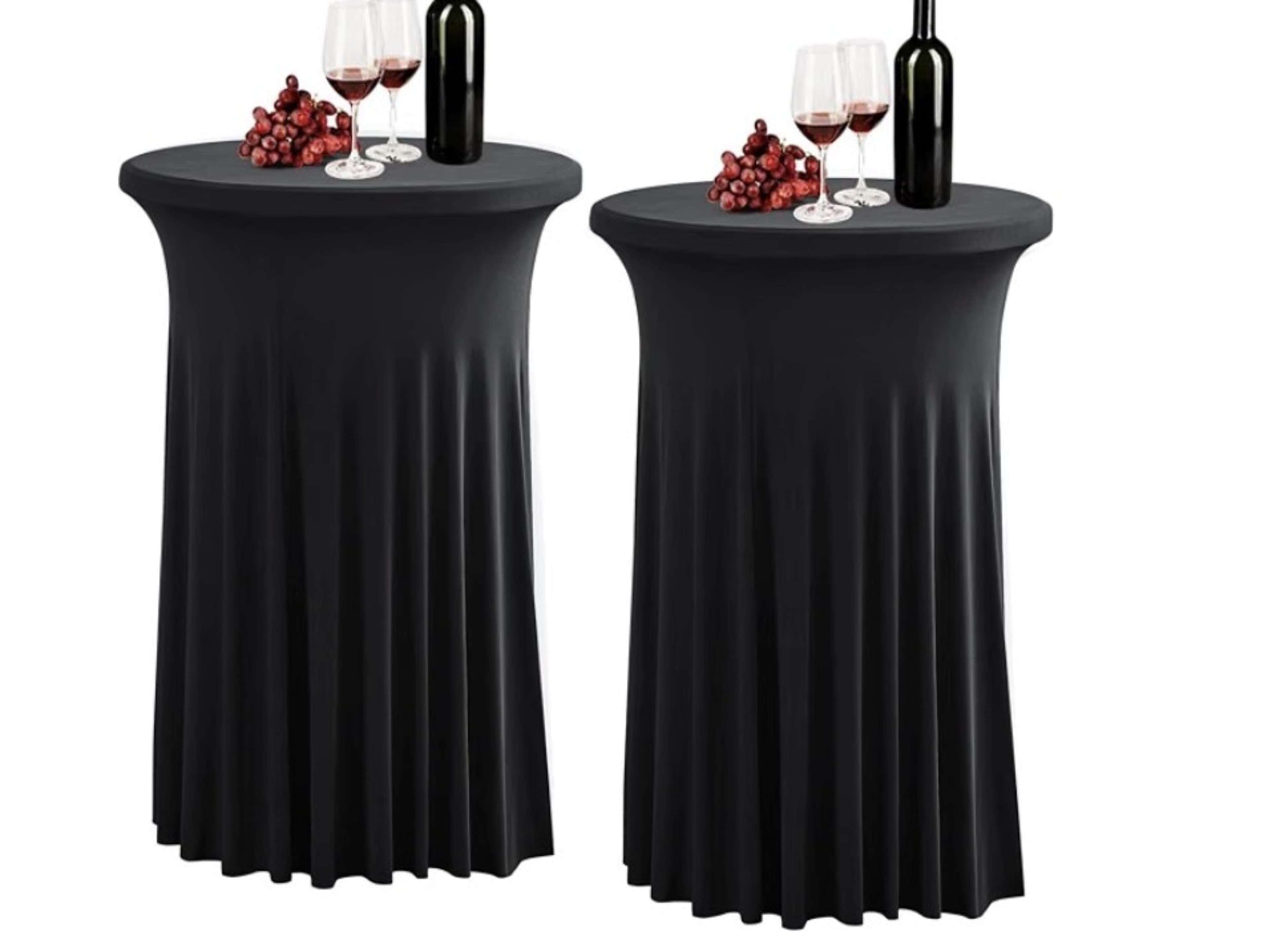 Cocktail Table Black Linen Included
