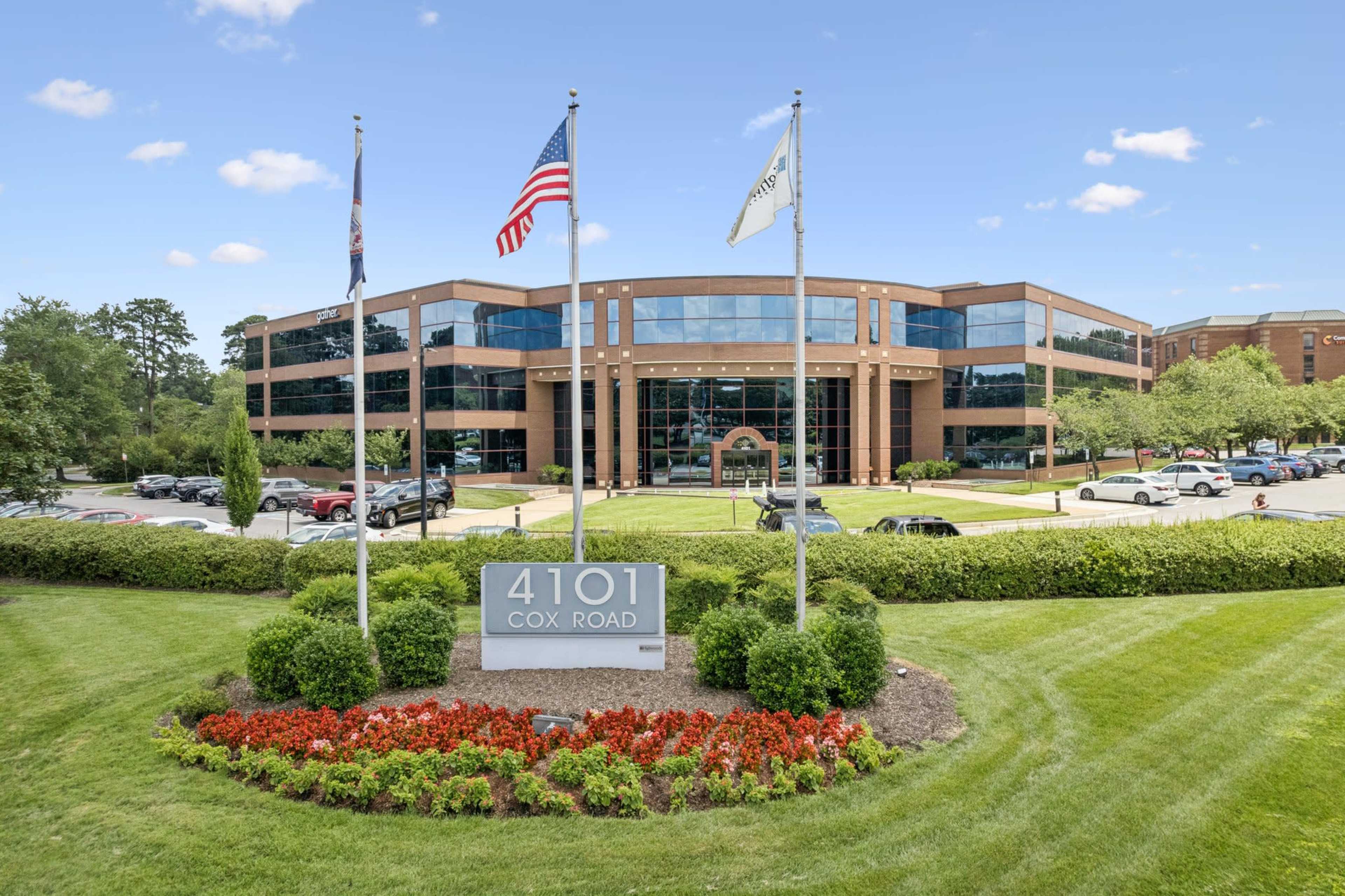 Modern Conference Room with Whiteboard & WiFi at Gather West End | Dutch Gap Conference Room Image in Innsbrook, Glen Allen, VA