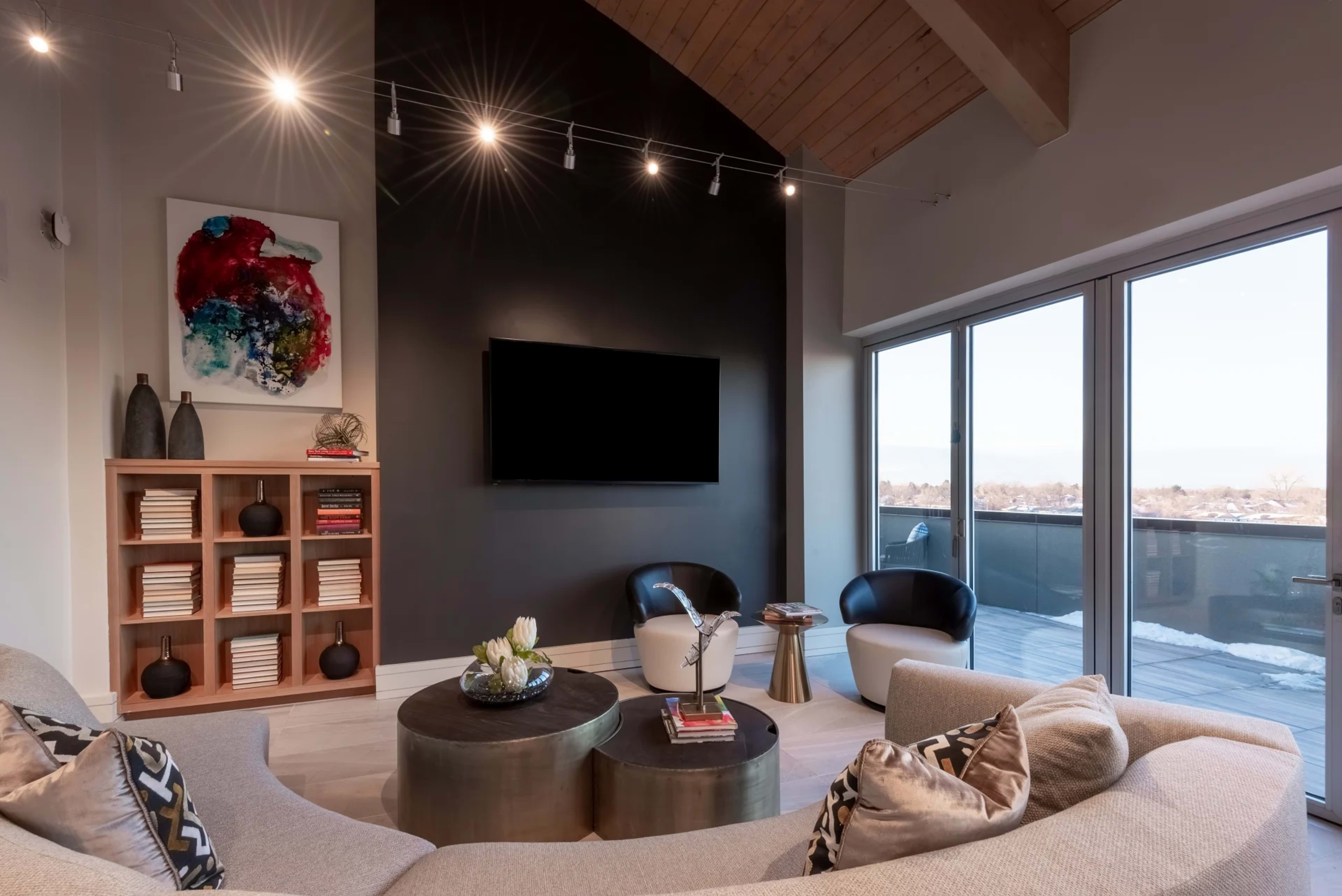 Rooftop Lounge with Mountain Views Image in Lowry, Denver, CO