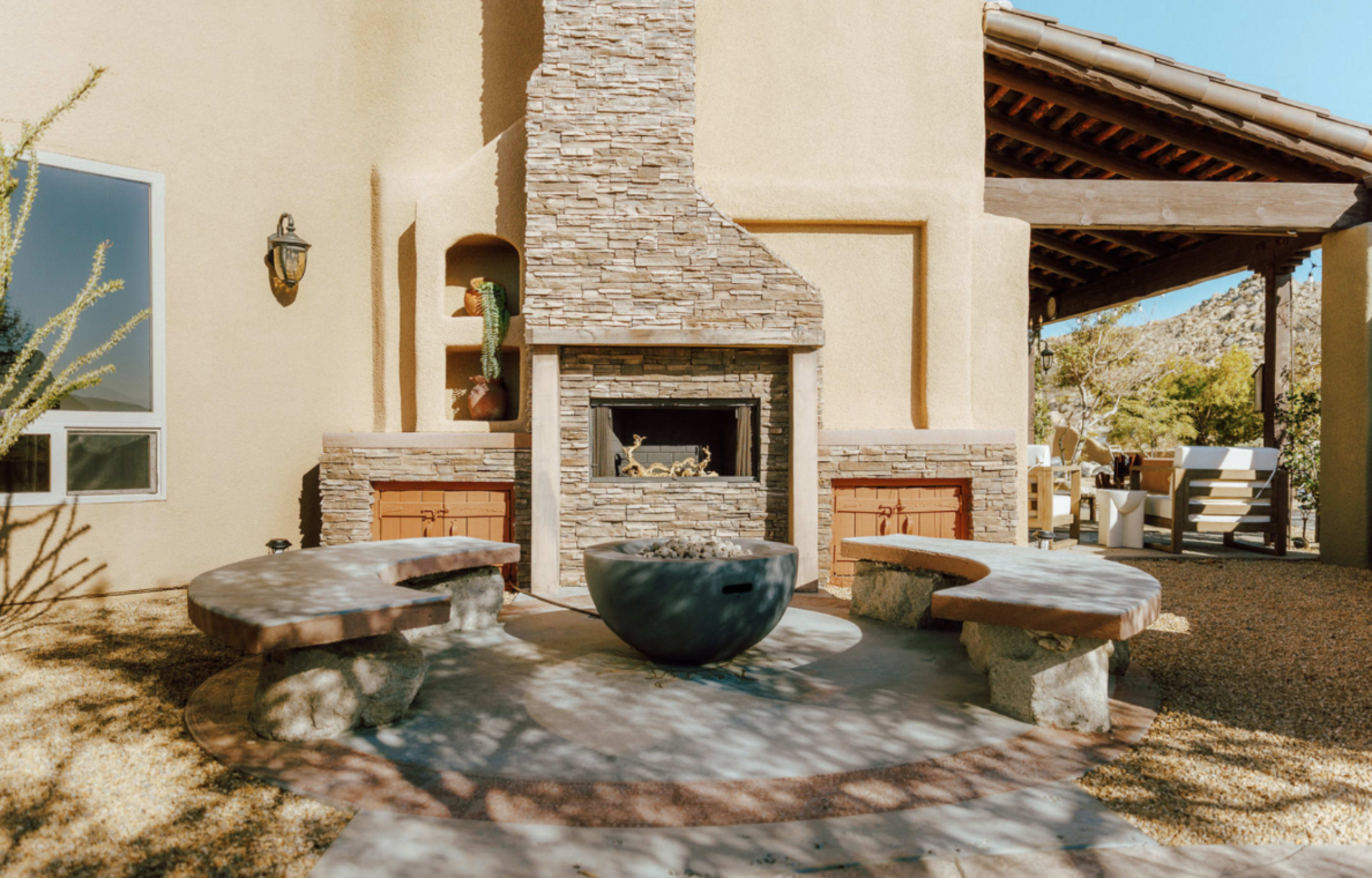 Saguaro Ridge by Fieldtrip | Boulder Estate w/ Mtn Views, Hot Tub, Soaking Pool & Fire Pits Image in Yucca Valley, Yucca Valley, CA