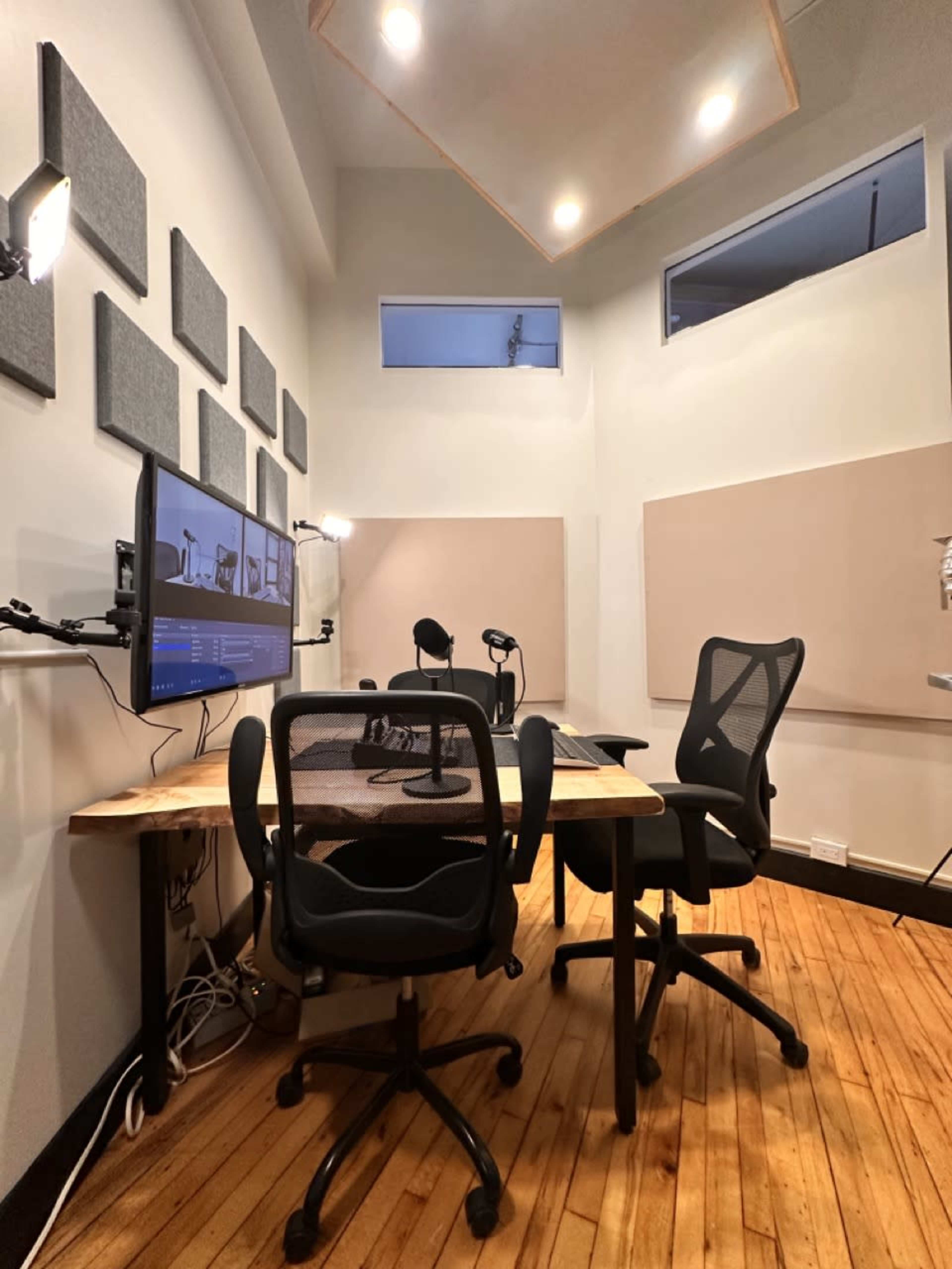 Podcast Studio in Beautiful, Light Filled Coworking Space Image in North Riverdale, Toronto, ON