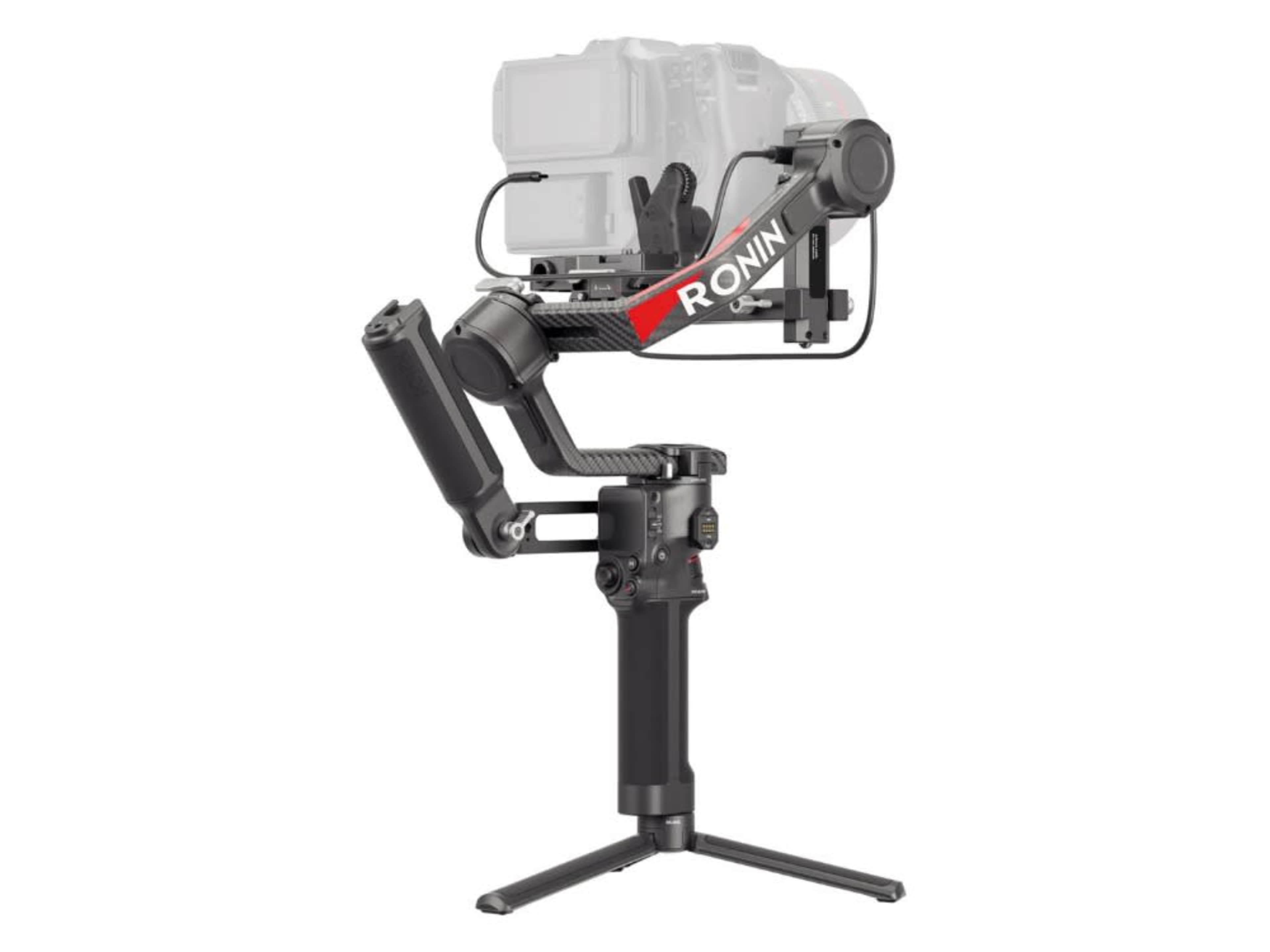 DJI RS4 gimbal with support arm and focus motor 