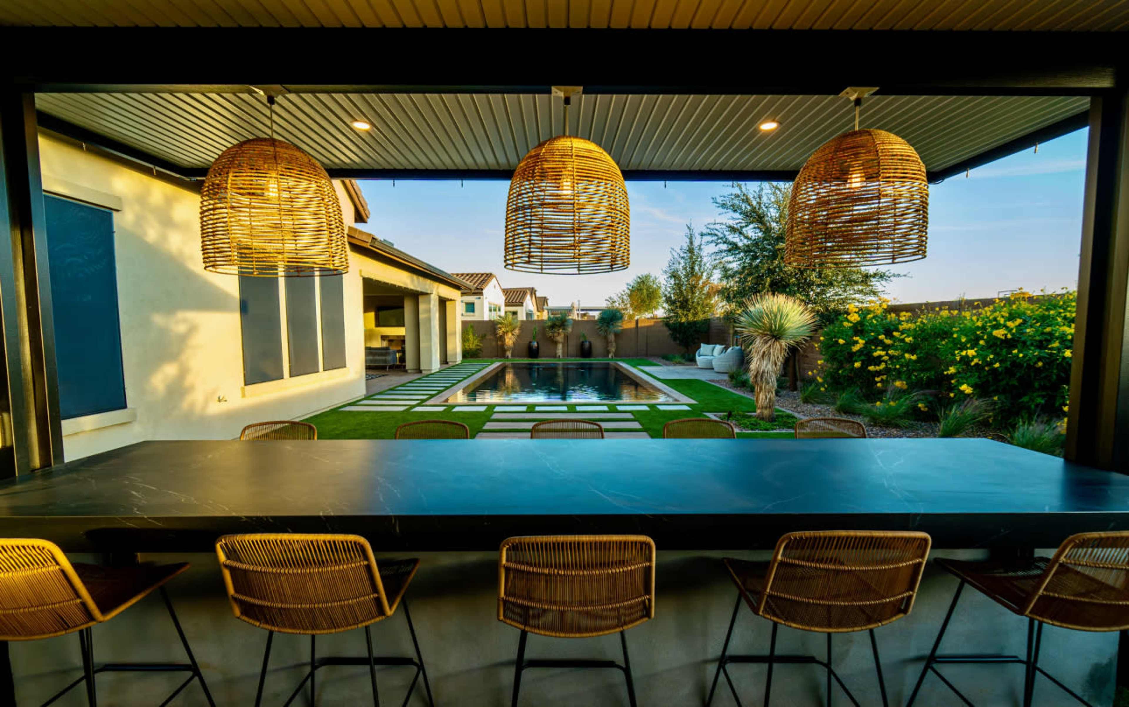 Modern Arizona Home with Oasis Backyard Image in Eastmark, Mesa, AZ