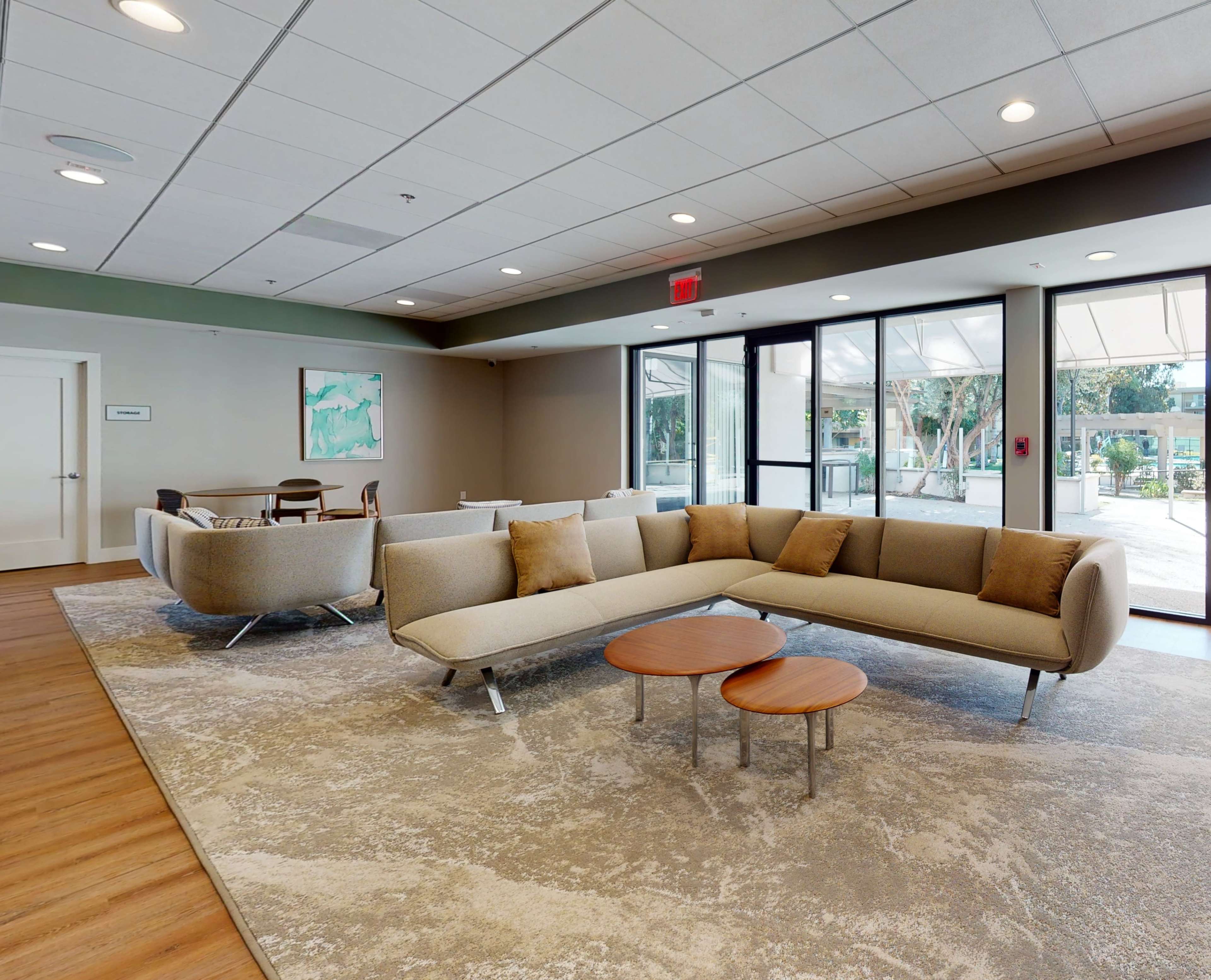 Well-Lit, Pristine Lounge with Open Kitchenette Image in Woodland Hills, Woodland Hills, CA