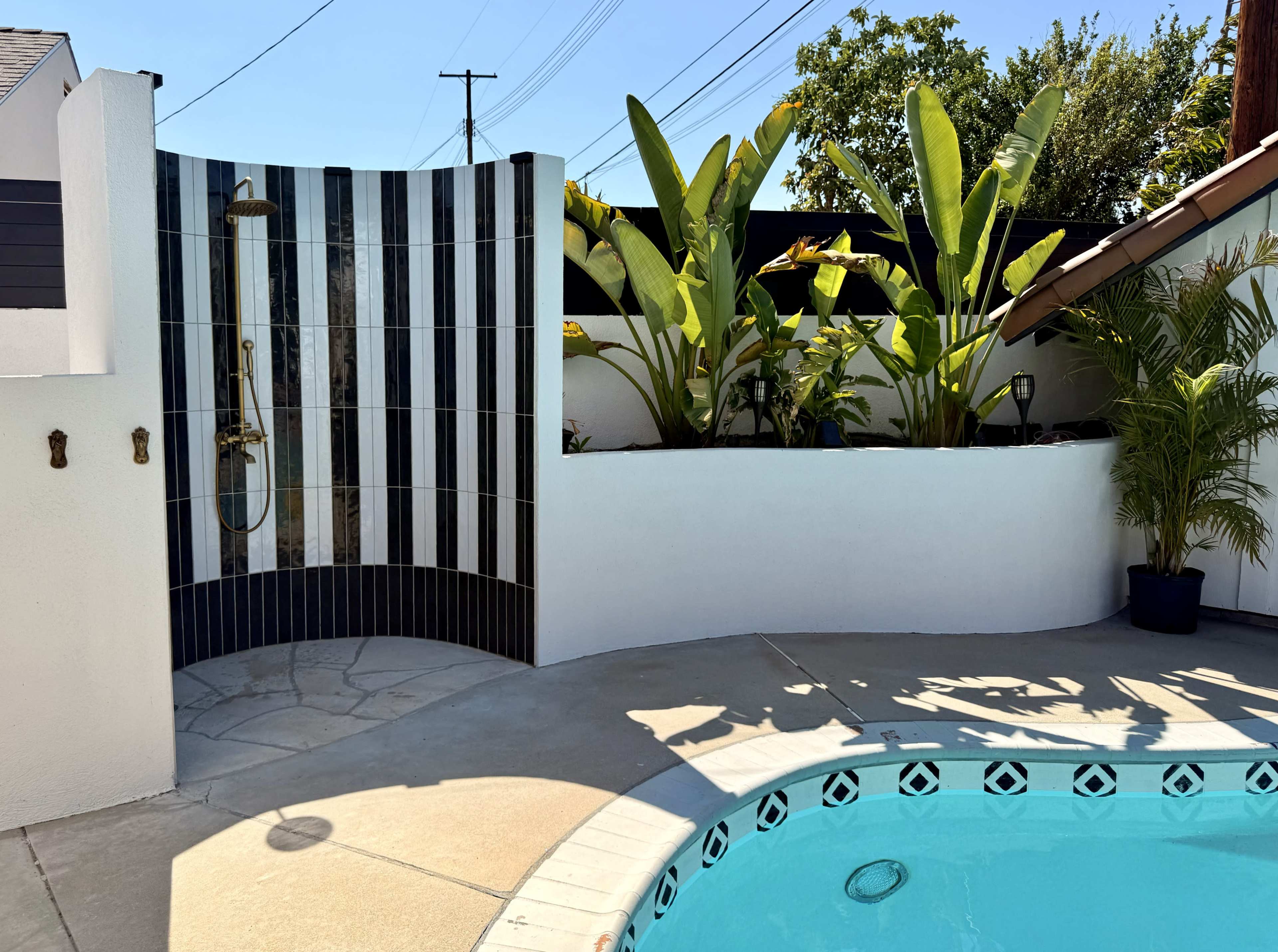 Tulum Vibes, Luxe Poolside Cabana, Nighttime Magic Image in North Hills, North Hills, CA