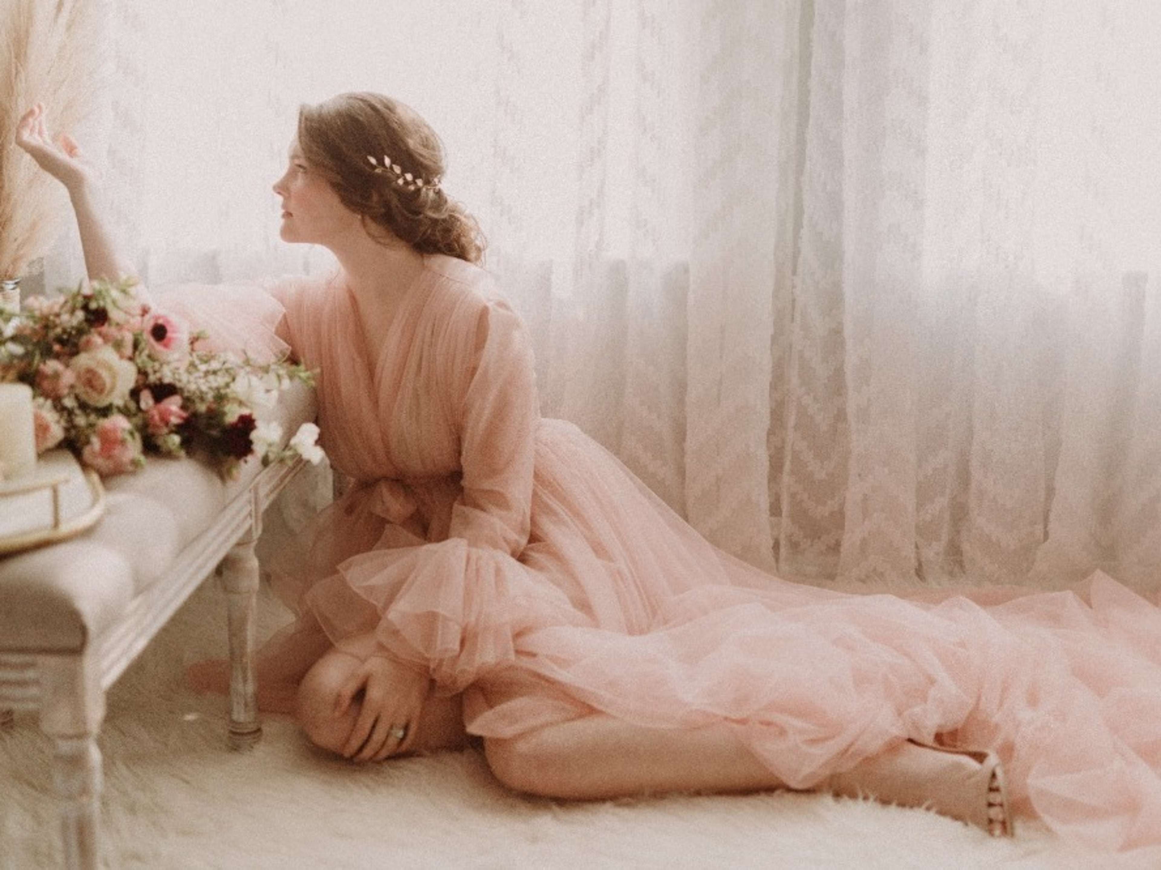 Couture Gowns: Blush (XL) or Nude Rose (M)
