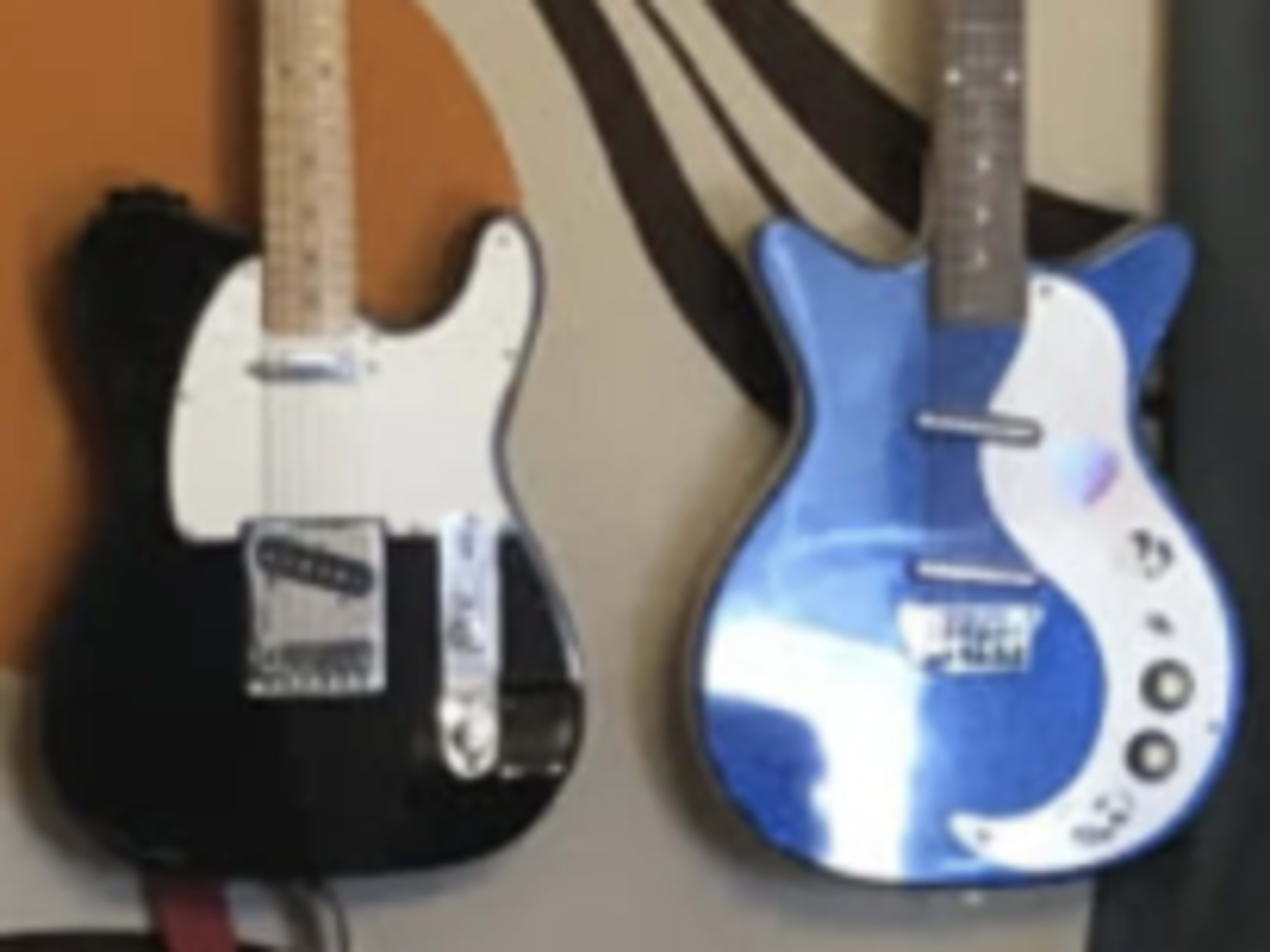 Guitars, prop use only