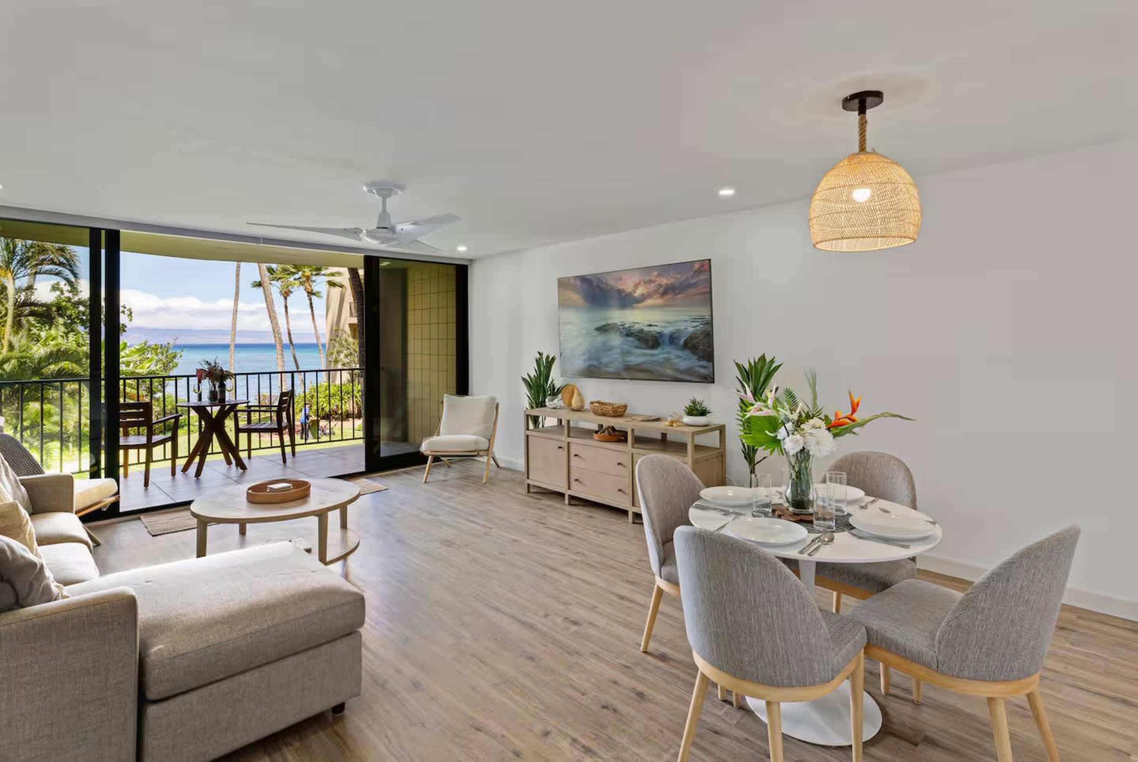 Luxe Beachfront Escape | Ocean Views | AC Comfort Image in Napili-Honokowai, Lahaina, HI