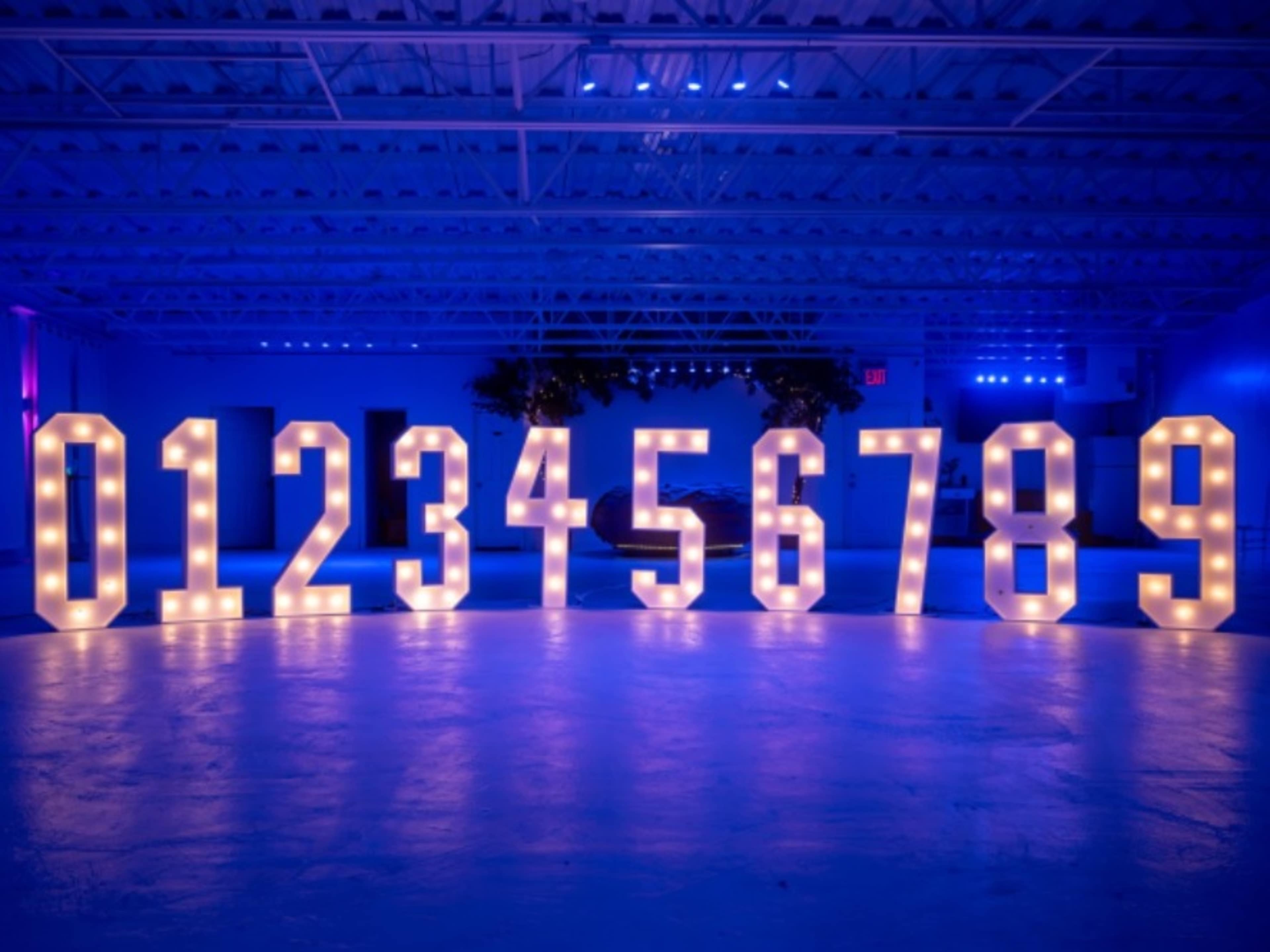 Light up Marquee Numbers