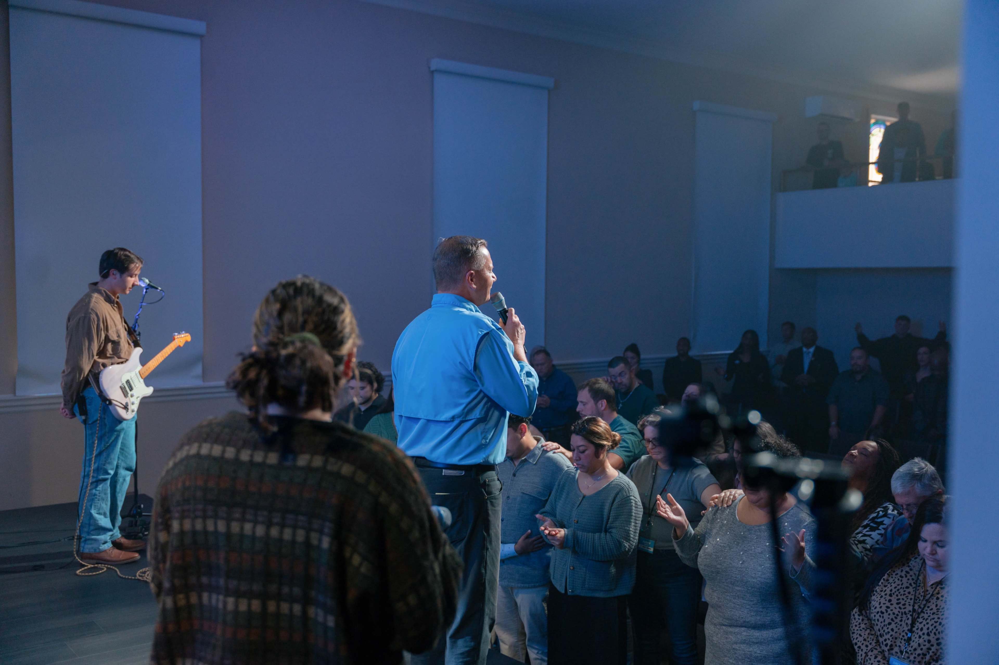 Modern Auditorium in historic building with LED Video Wall, Line Array Sound & Professional Stage Lighting Image in McAdenville, McAdenville, NC