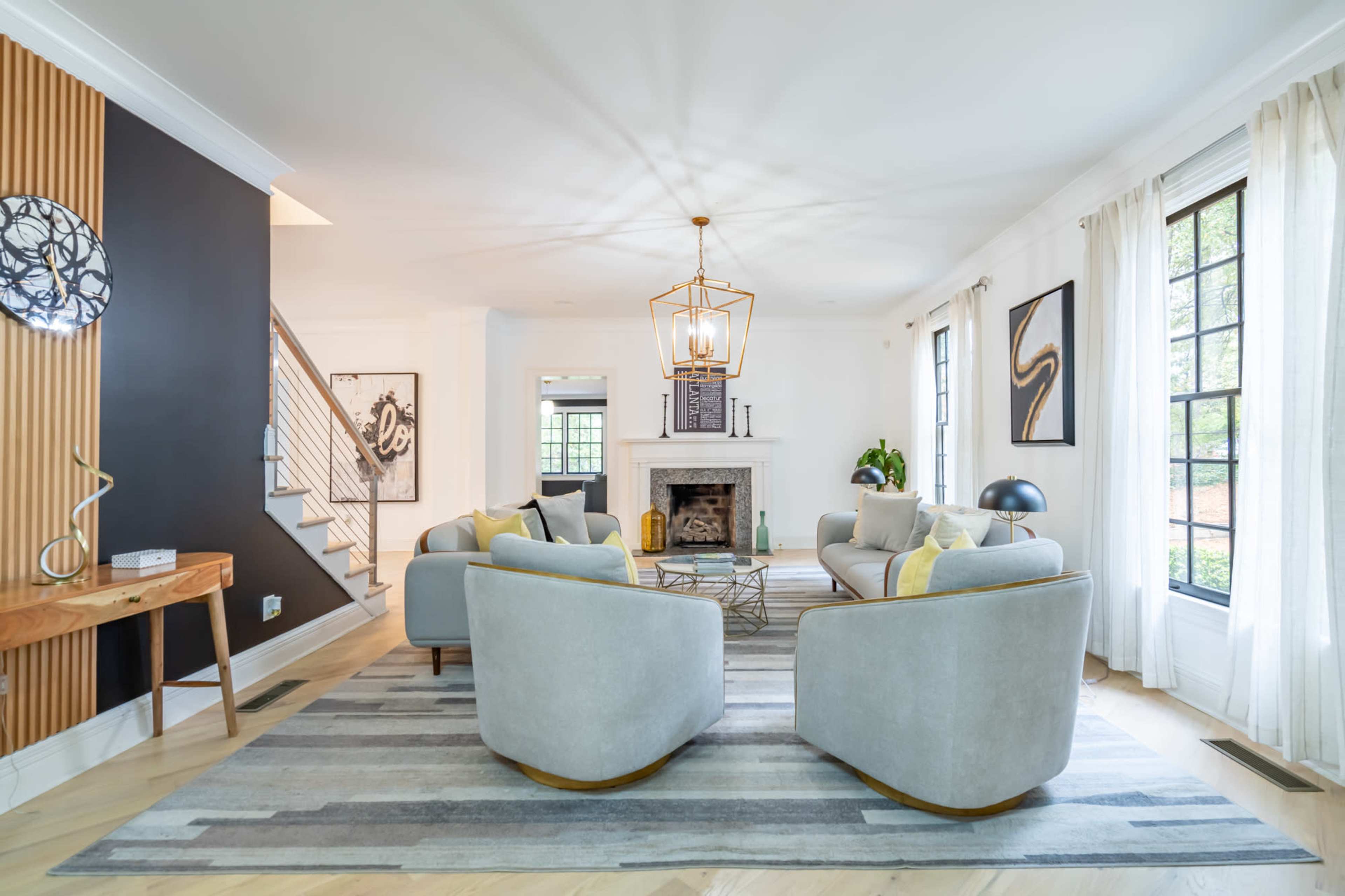 Luxurious Black House in Buckhead Atlanta Image in Buckhead, Atlanta, GA