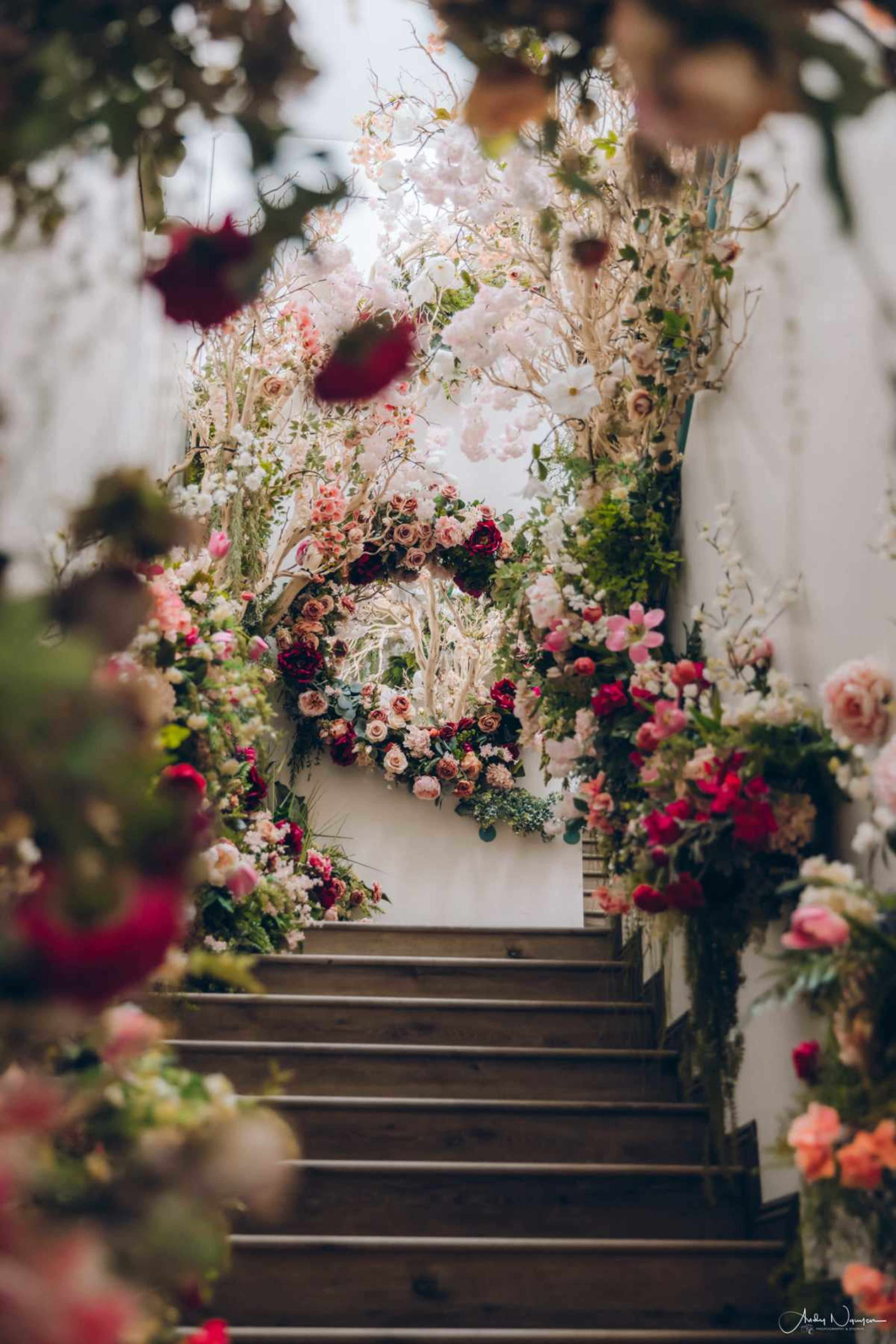 Urban Floral Event Space with Banquet Hall & Outdoor Garden Area Image in Berryessa, San Jose, CA