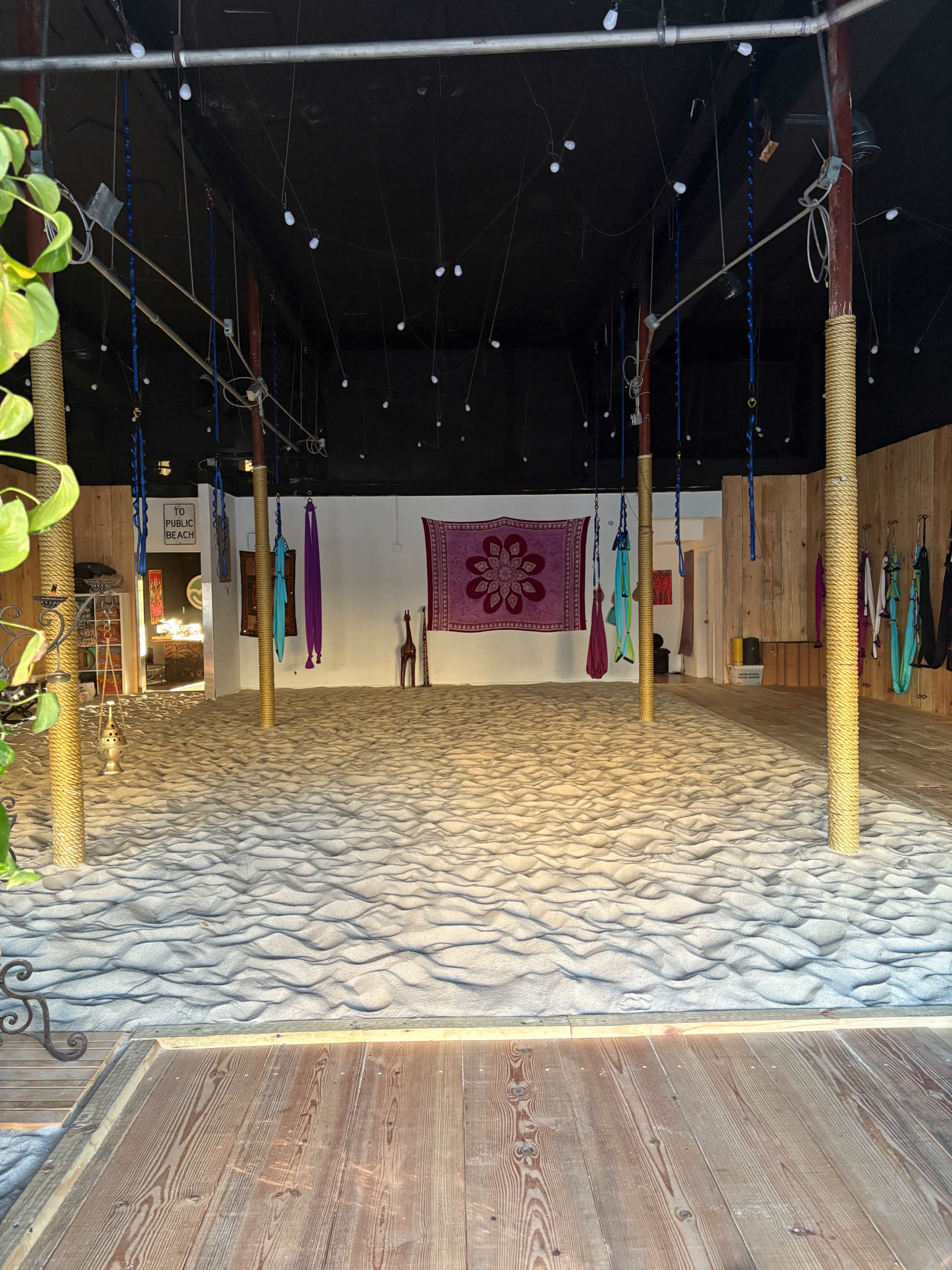 Semi urban beach yoga studio with open party entertainment space Image in North Beach, Miami Beach, FL