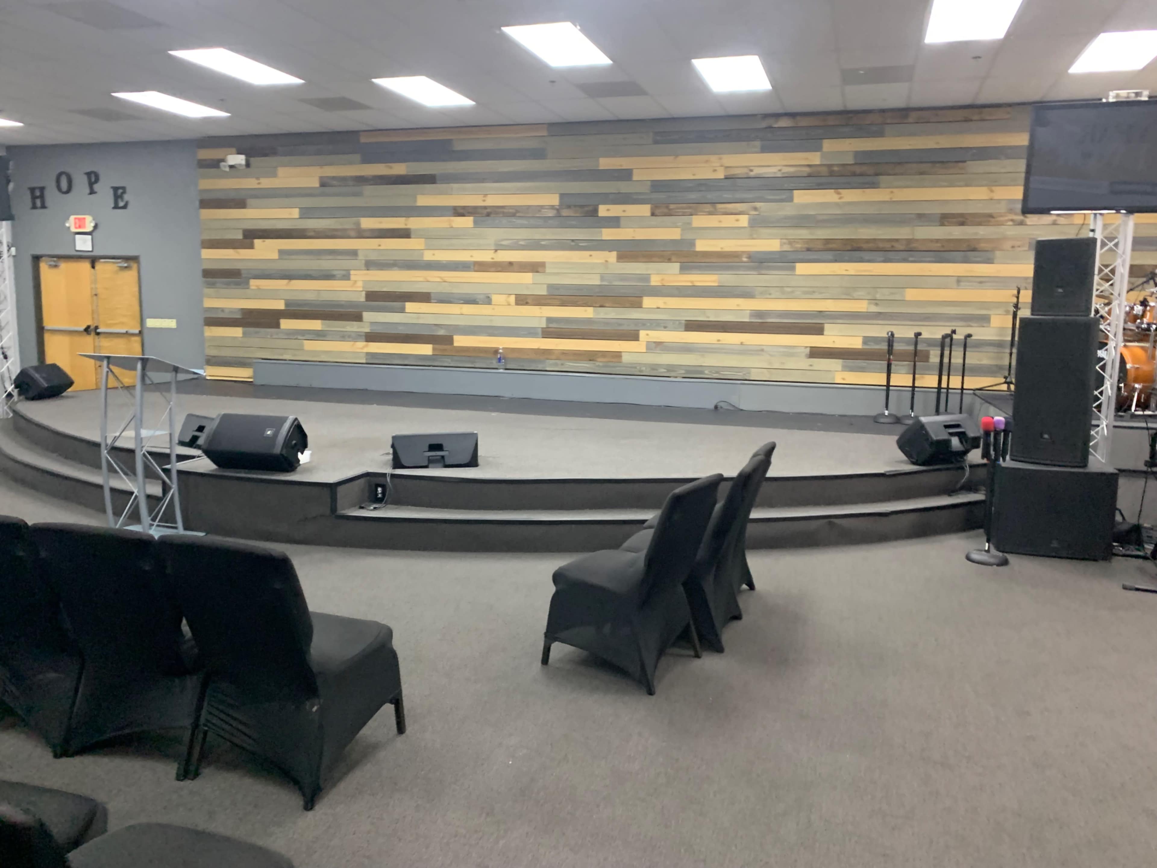 Private Urban Event Space with stage. Image in Golf Course Terrace, Sacramento, CA