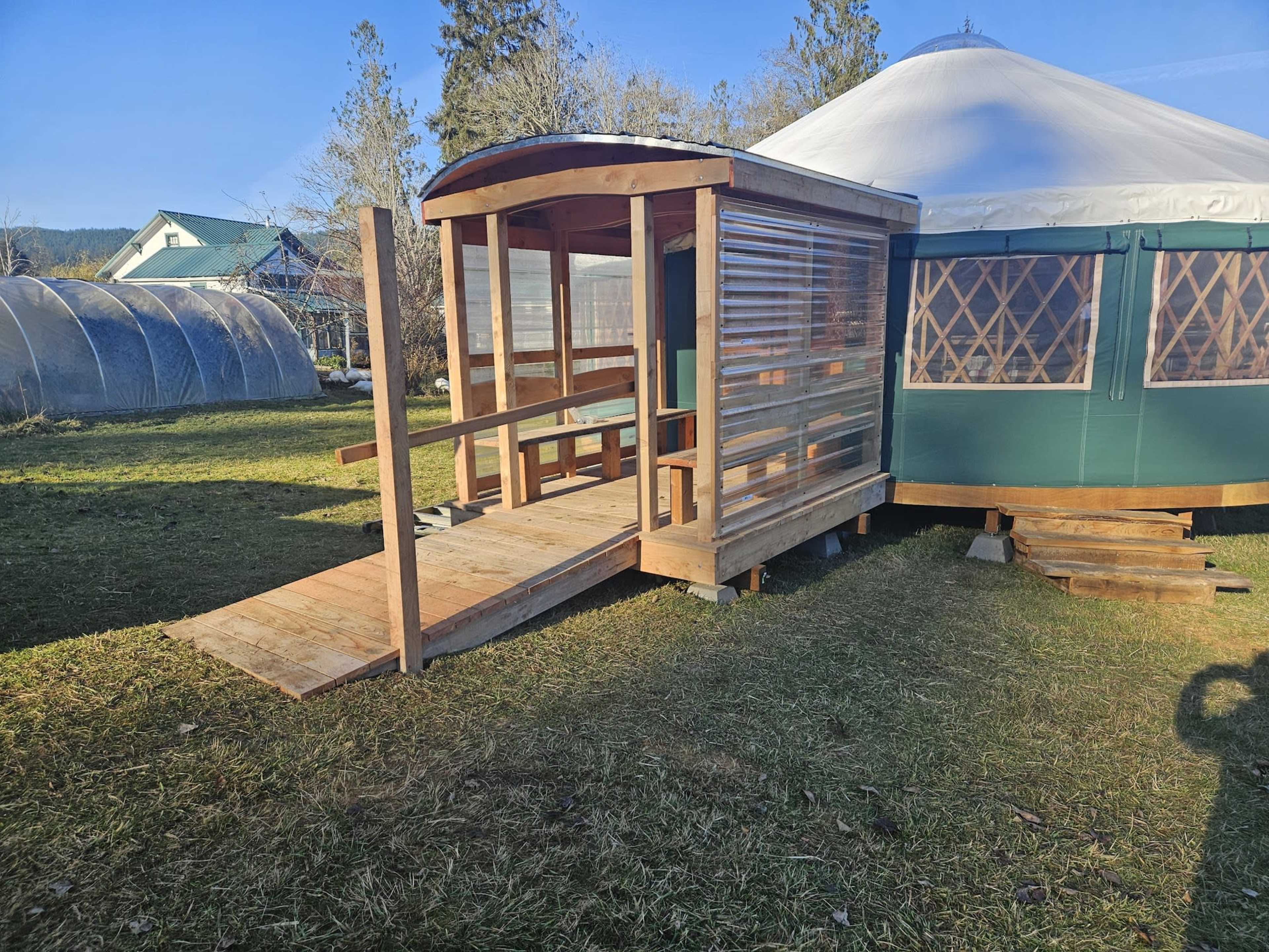 The Weaver's Hall Yurt Image in , Port Townsend, WA
