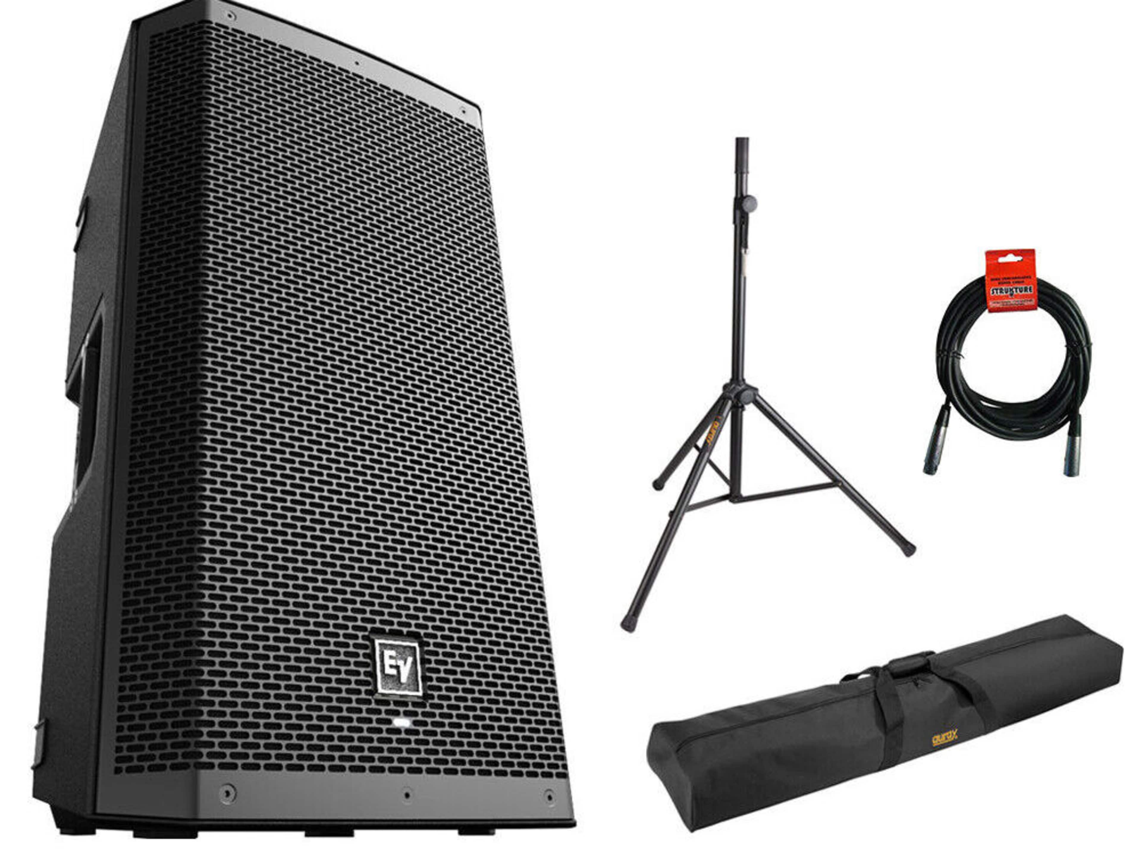 Electro-Voice ZLX-12BT speaker with stand