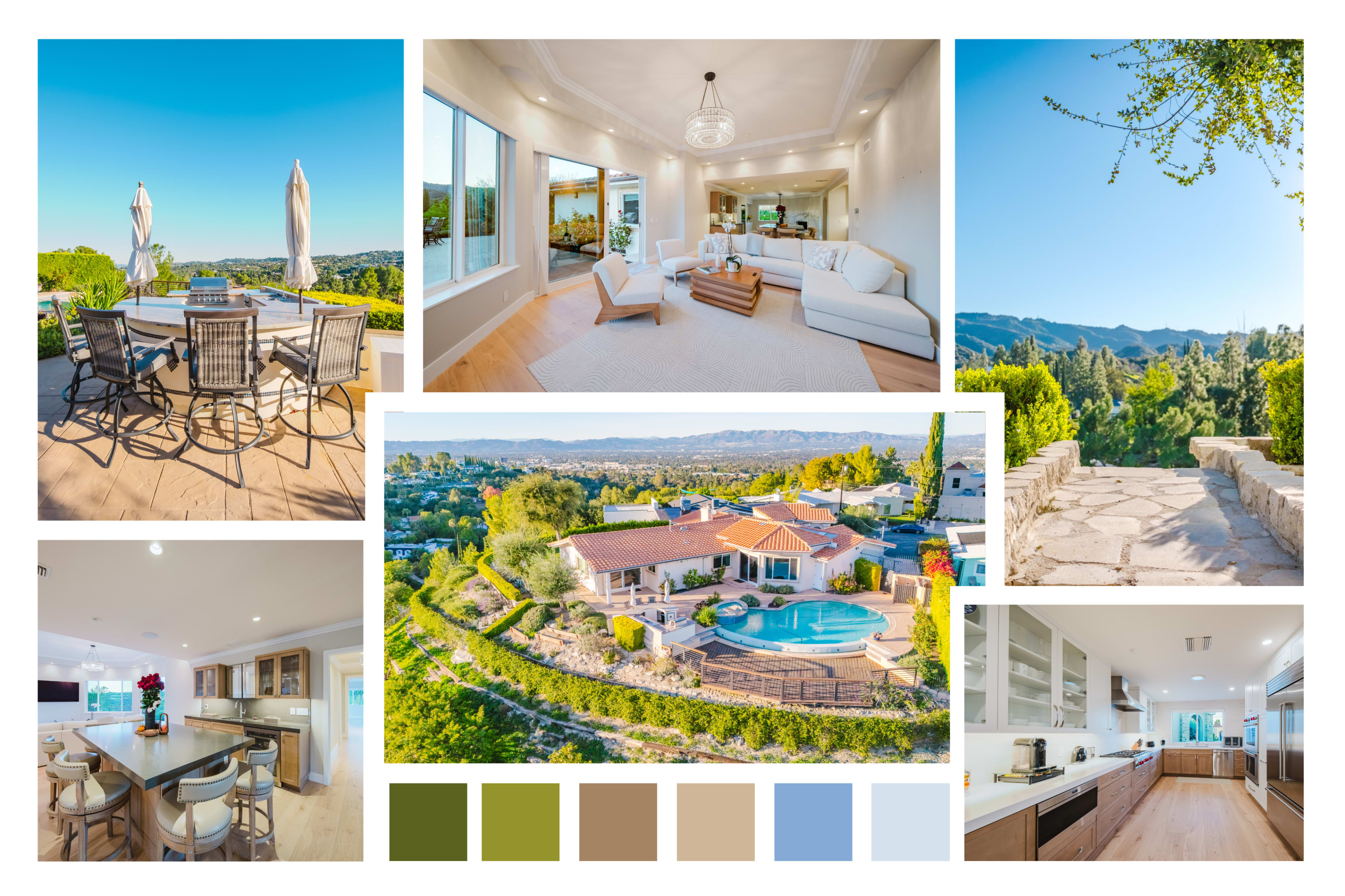 CINEMATIC VILLA ESTATE WITH POOL & PANORAMIC VIEWS Image in Encino, Los Angeles, CA