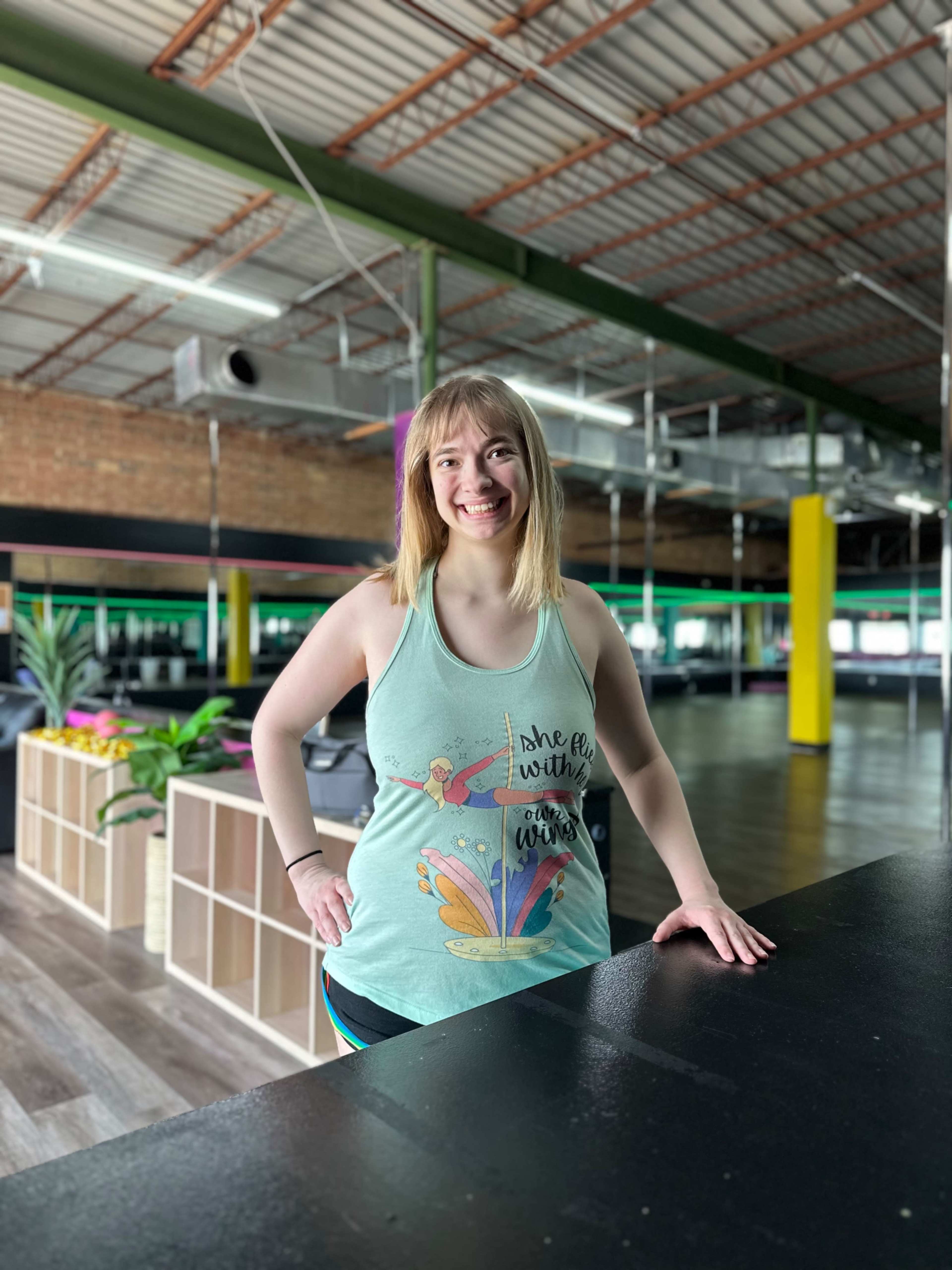 Large Spacious Open Concept Aerial Dance Studio with Full Length Mirrors Image in Burlington, Burlington, NC