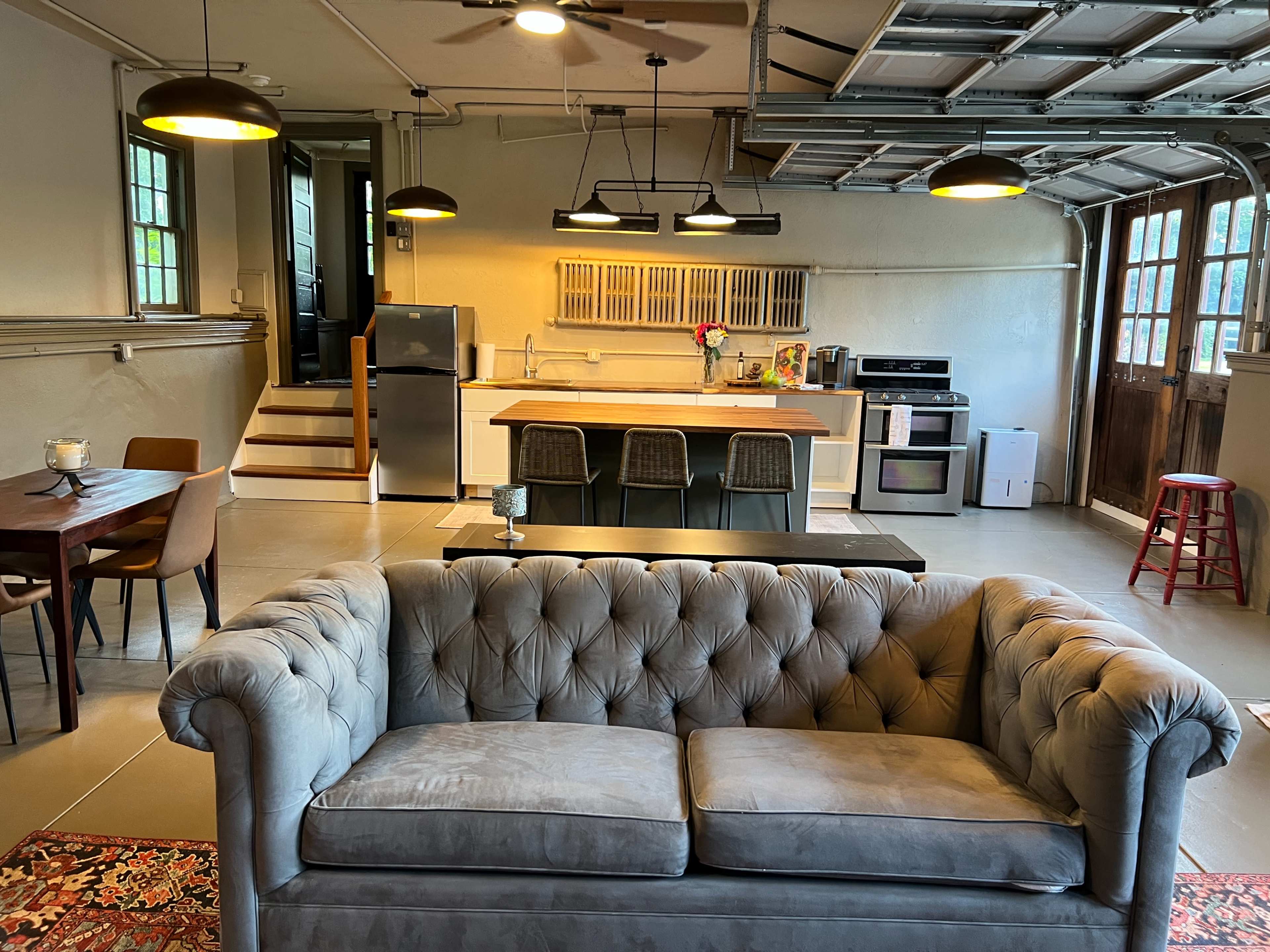 Country Carriage House with Industrial Kitchen/ Living Space Image in Cheltenham Township, Elkins Park, PA