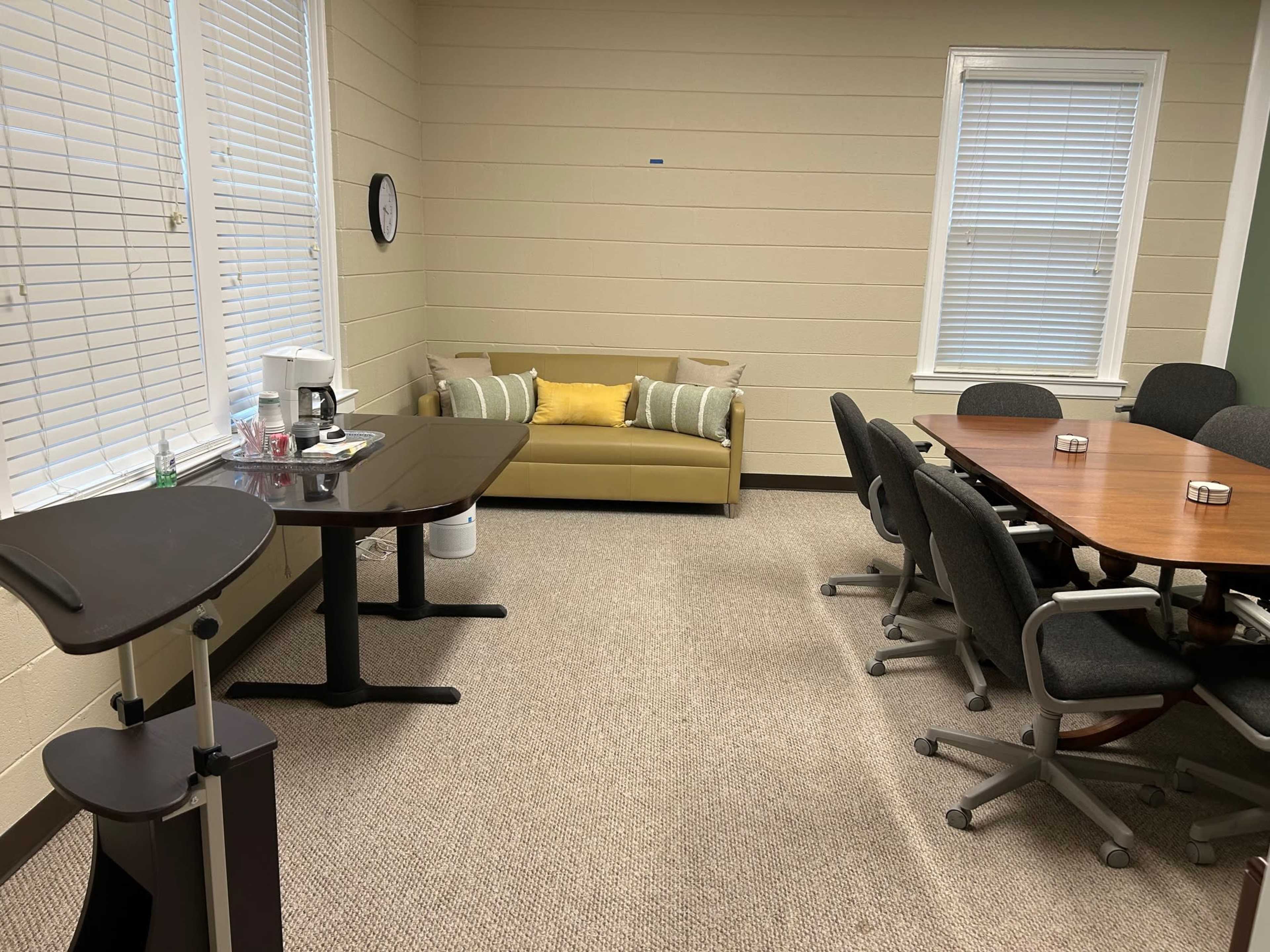 Modern Conference Room for 8 | TV + Whiteboard | Ideal for Meetings & Presentations Image in Hillwood, Nashville, TN