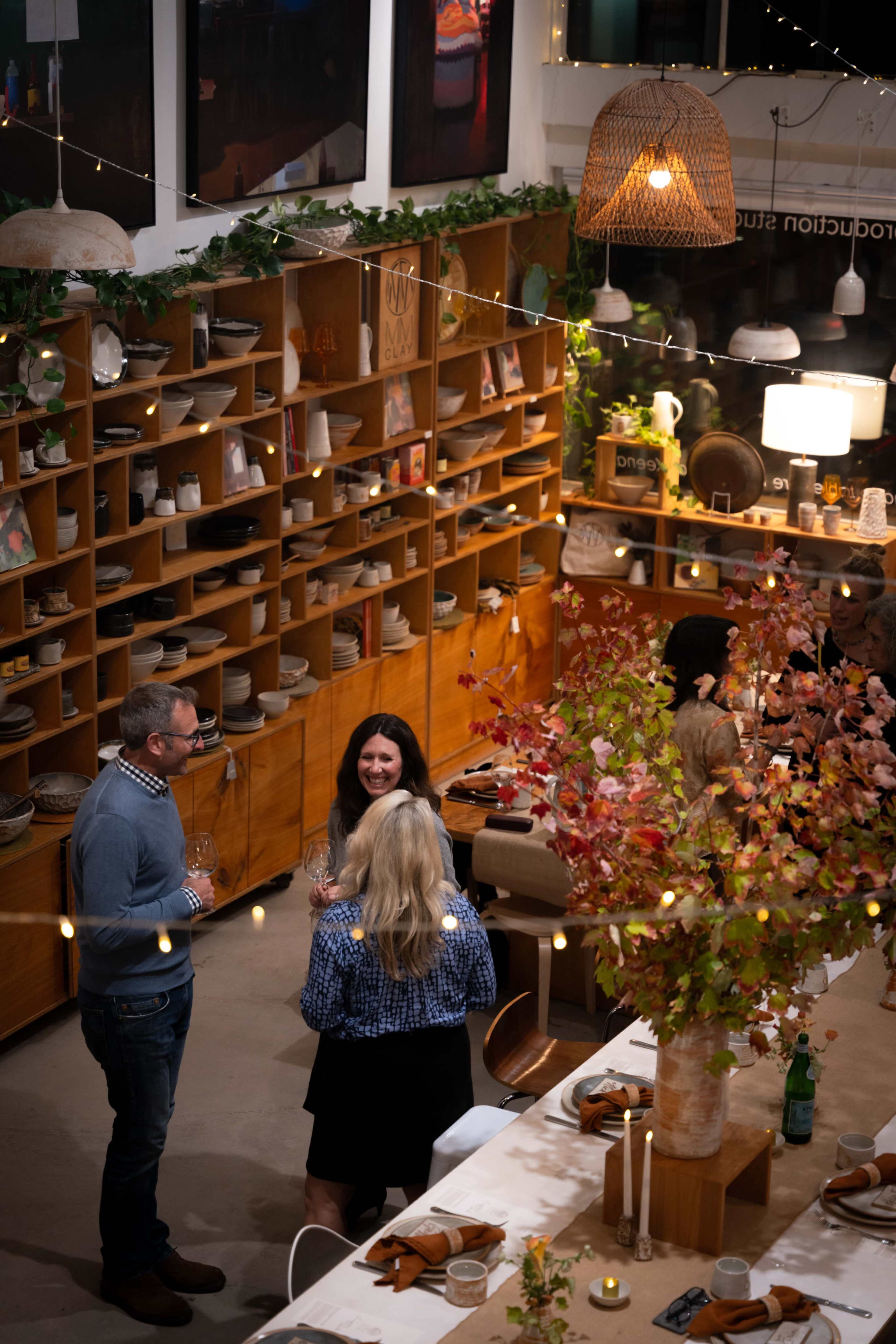 Beautiful Hayes Valley Production Pottery Studio & Showroom - open-air back patio, well lit interior / skylights , exposed beam ceilings Image in Hayes Valley, San Francisco, CA