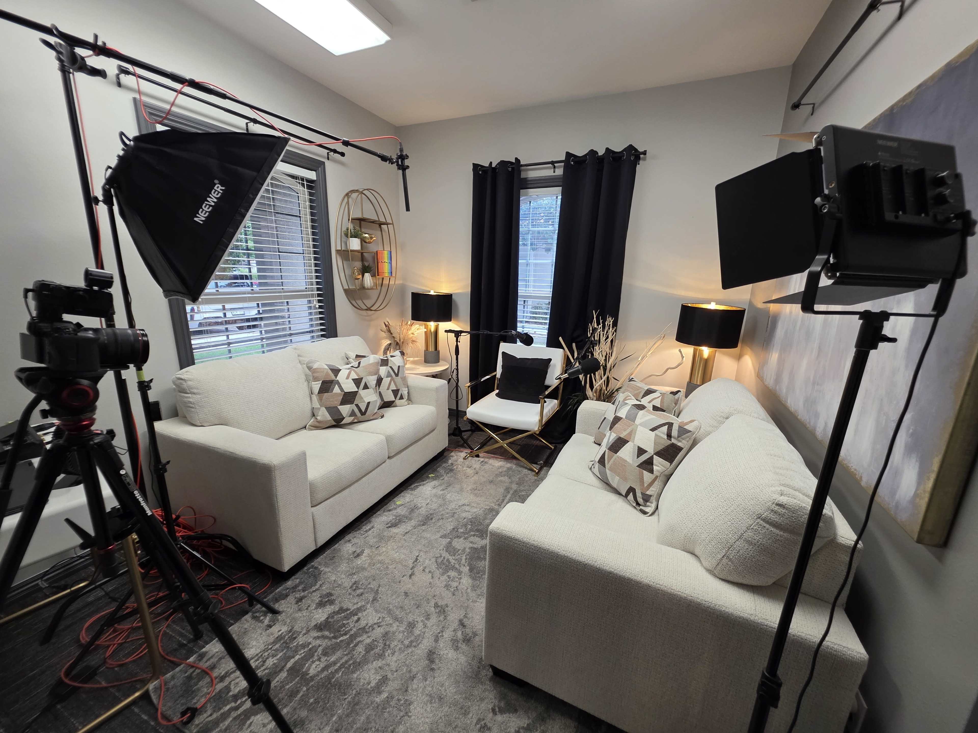 Clean Aesthetic Modern Business Park Podcast & Video Studio in Village on the Creeks Image in Rogers, Rogers, AR