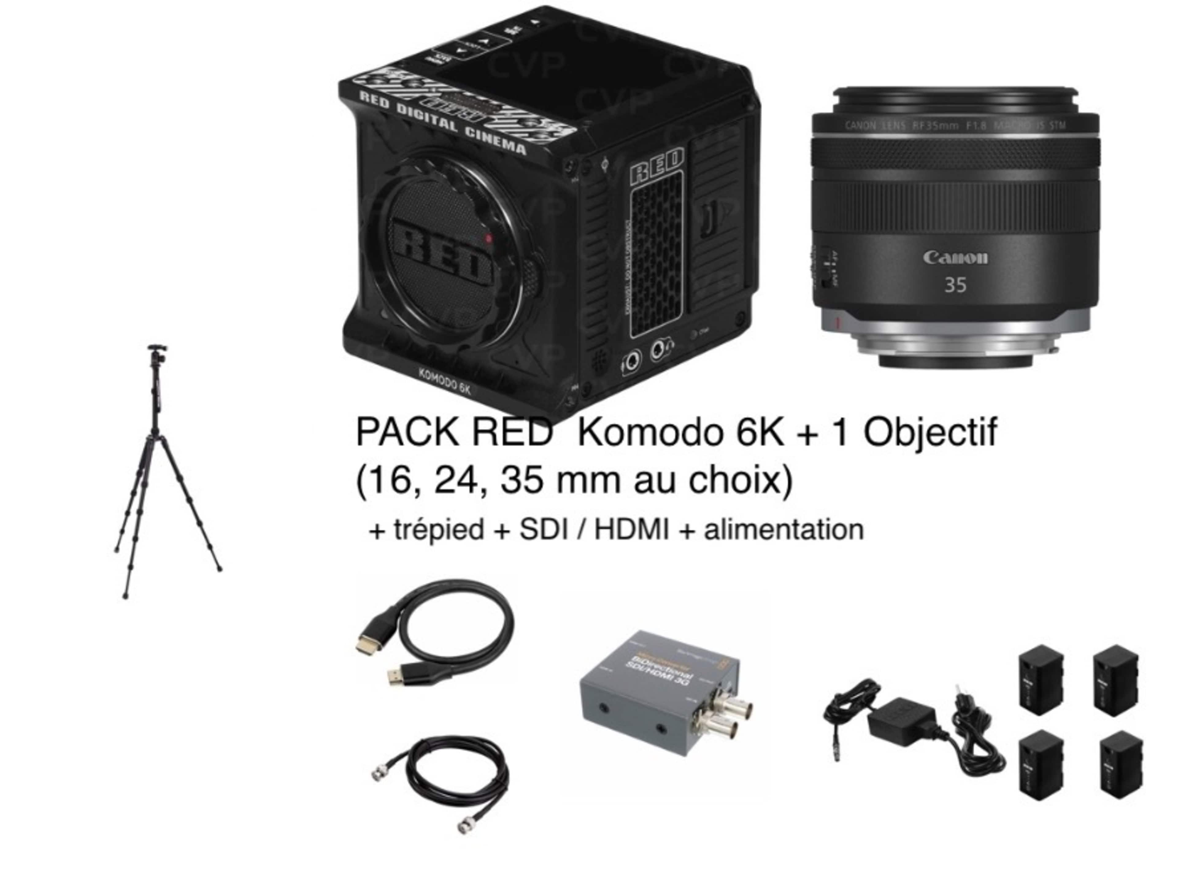 Pack caméra RED Komodo 6K