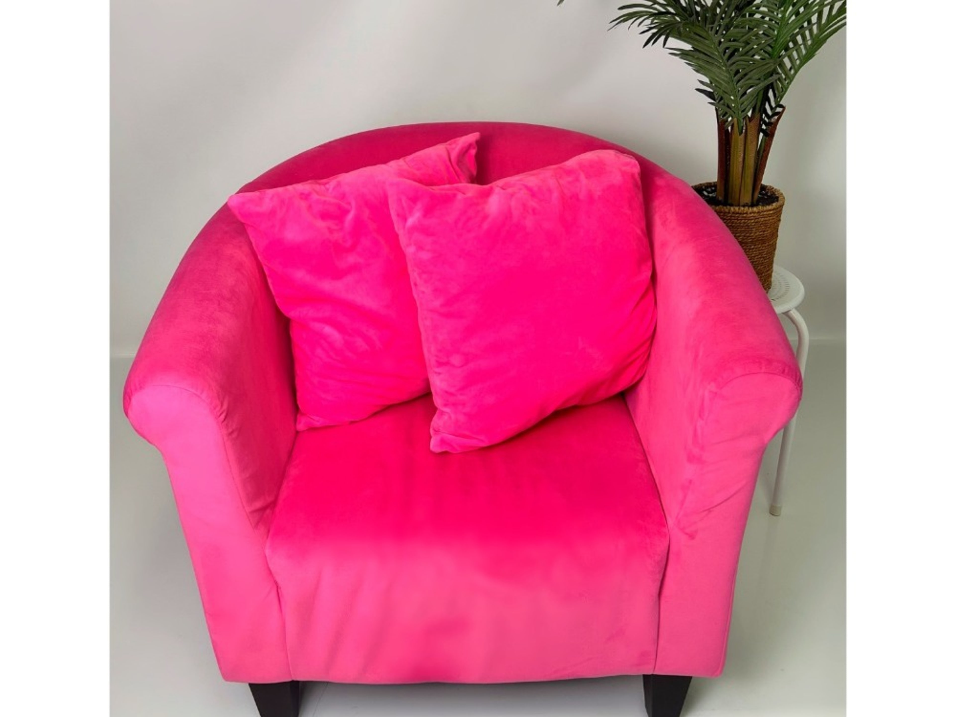 Hot Pink Velvet Chair