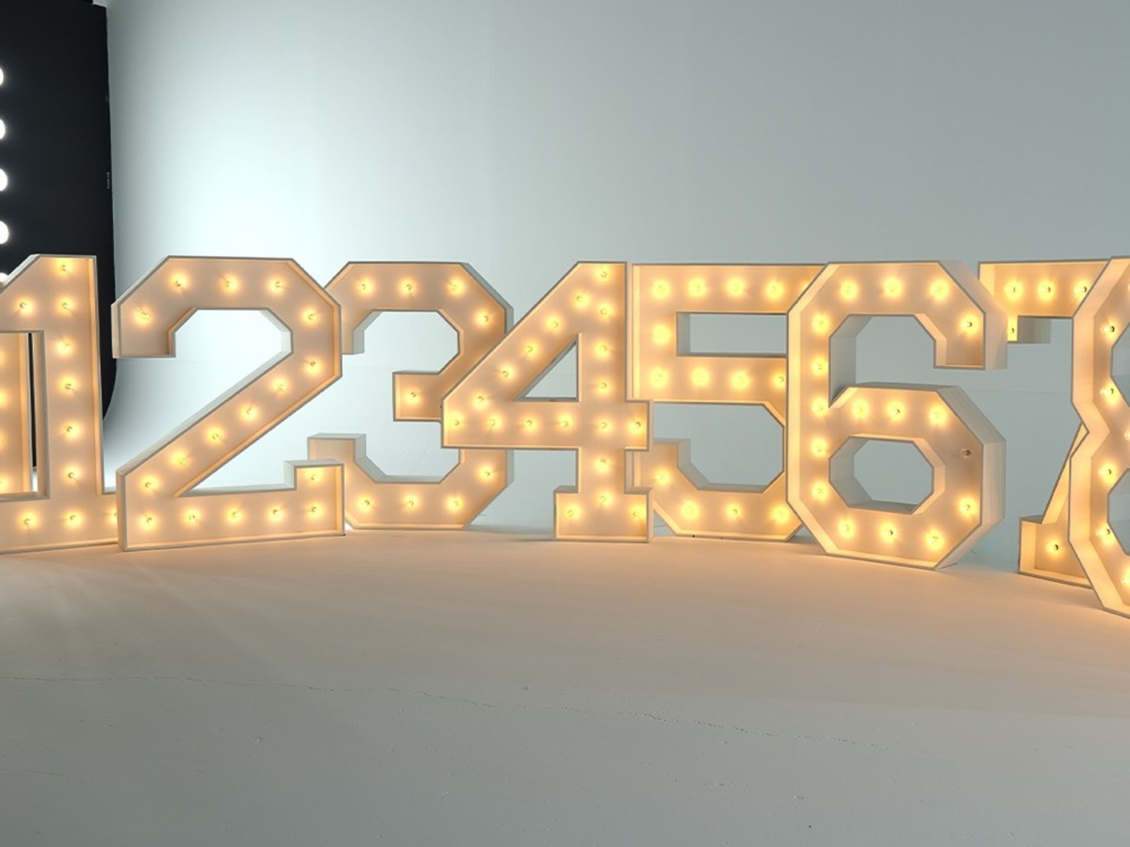 Giant 3 Feet Light up Marquee Number