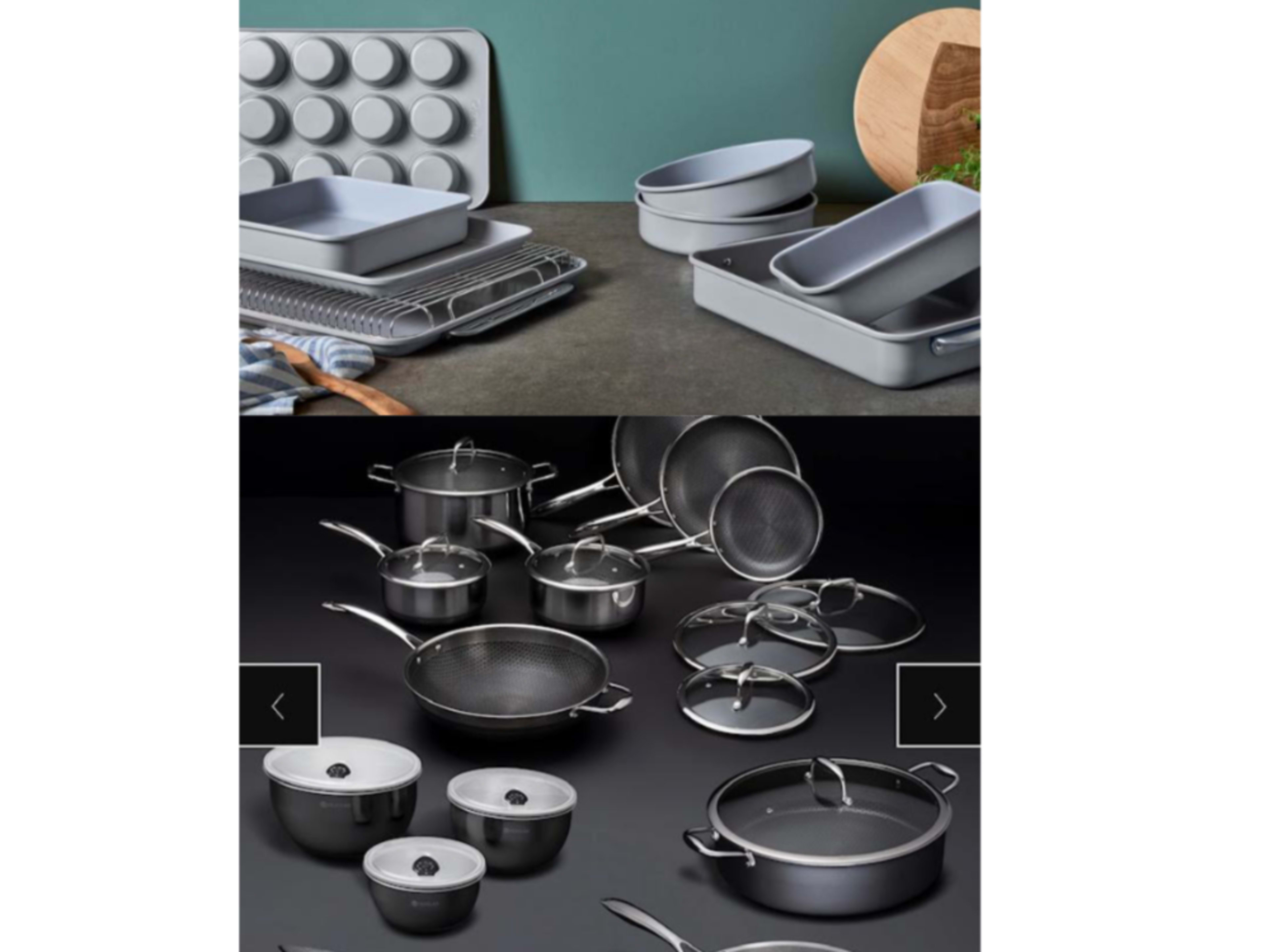 HexClad cookware and Caraway bakeware