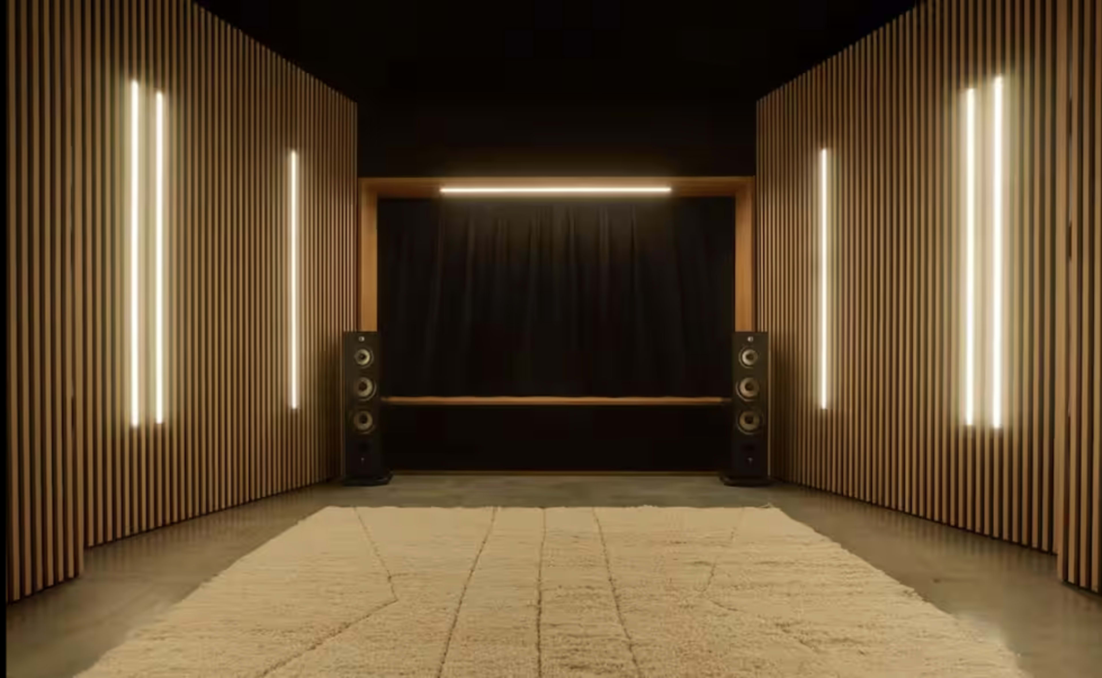 Rancho Panoramo: Home Theater and Listening Room Image in Joshua Tree, Joshua Tree, AS
