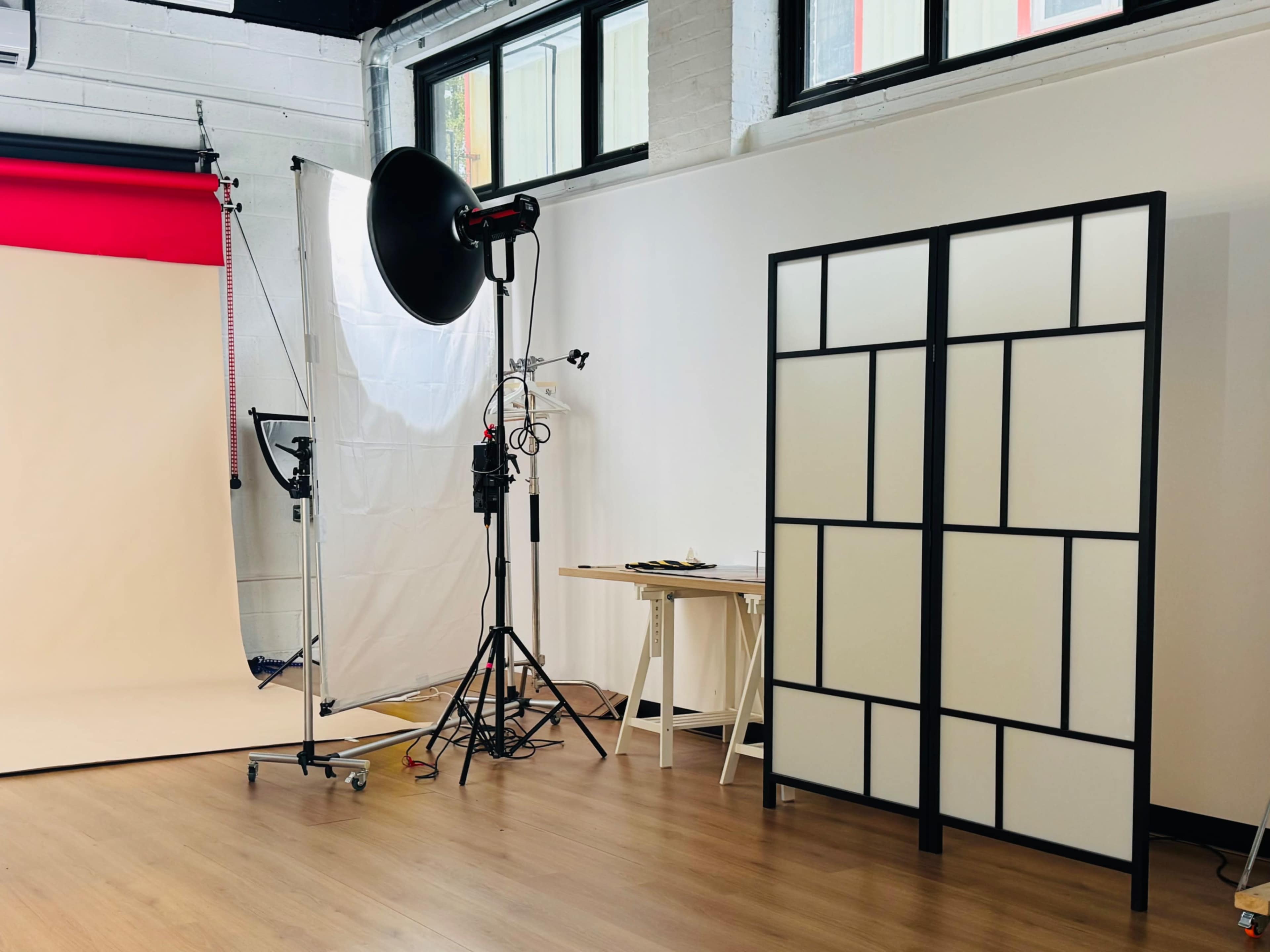 The Photographers Playground is based in an old factory unit, has tall ceilings and natural light Image in Church End & Roundwood, London, ENG