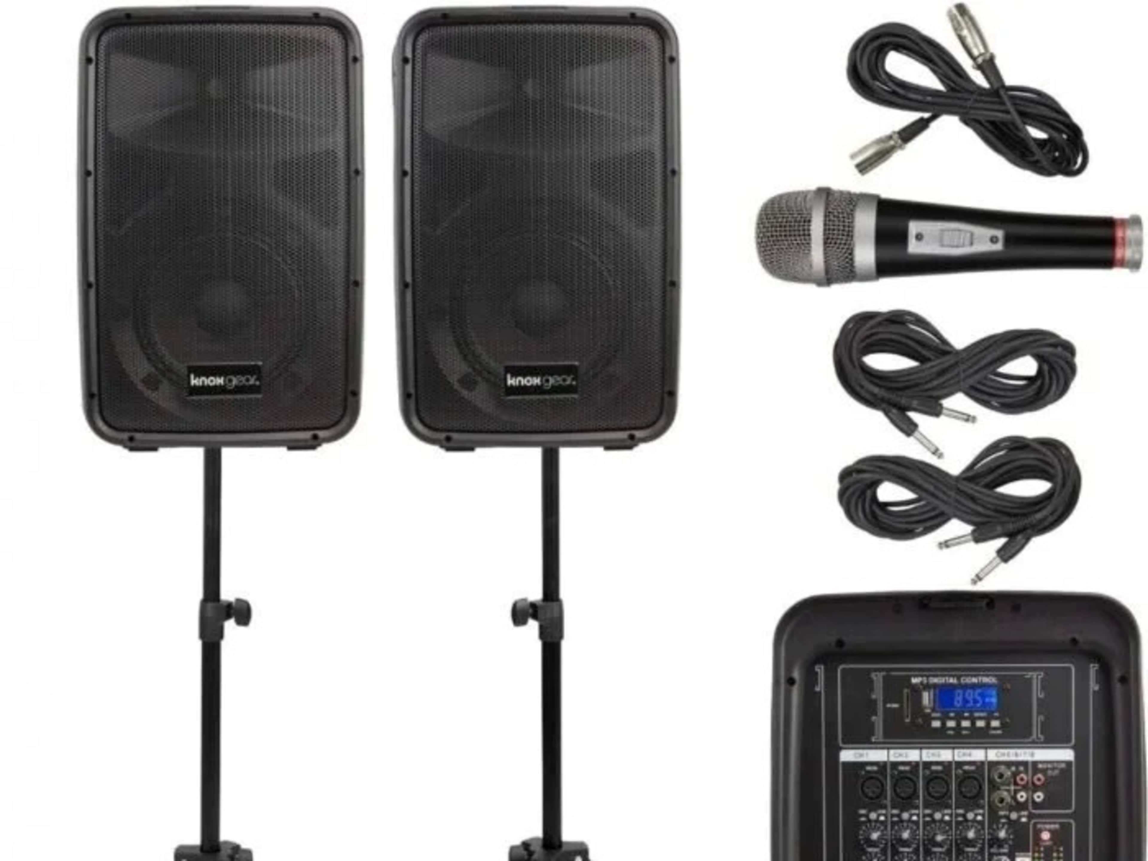 Microphone + Speakers Package + lighting