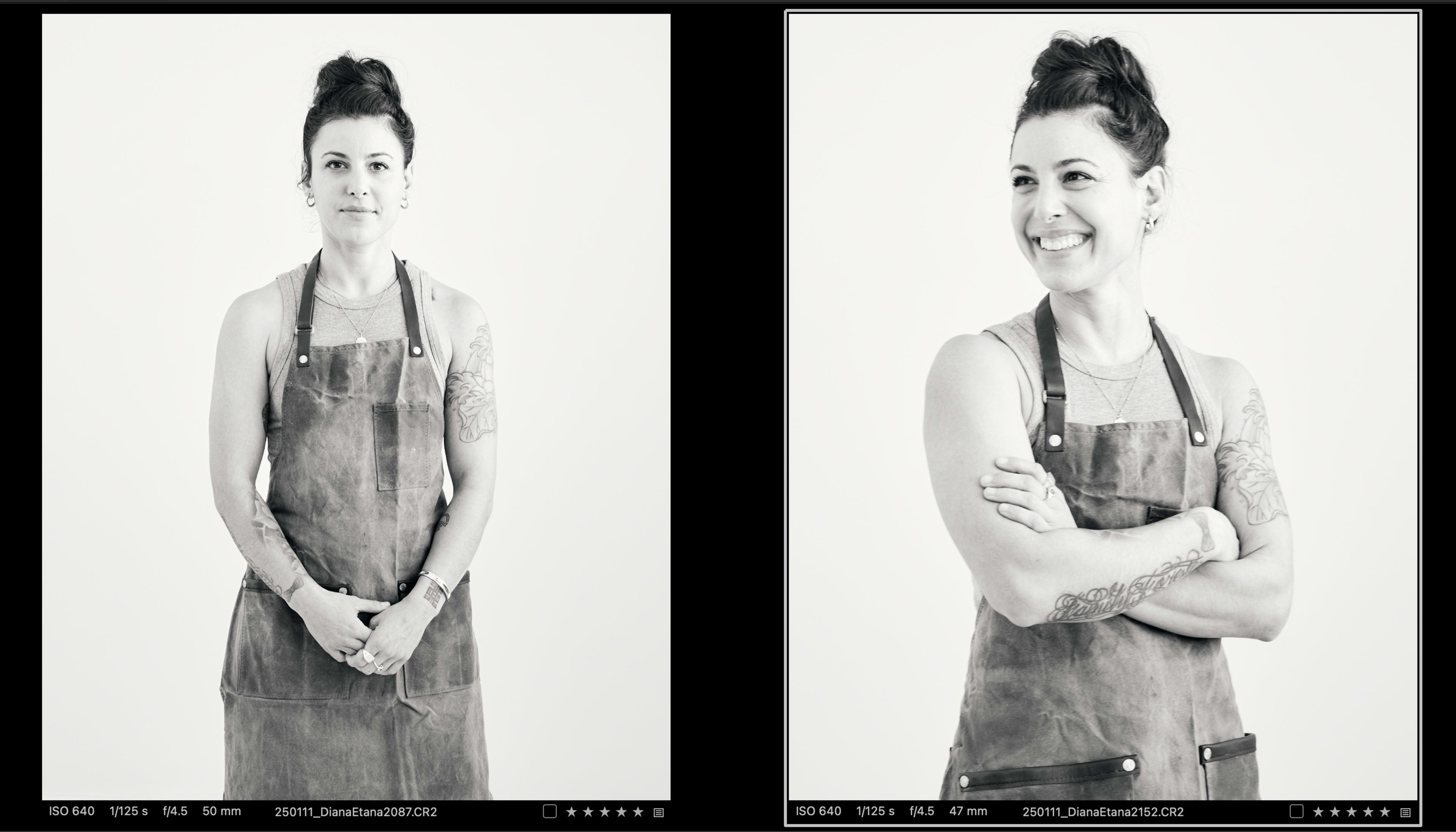 Portrait photo shoot