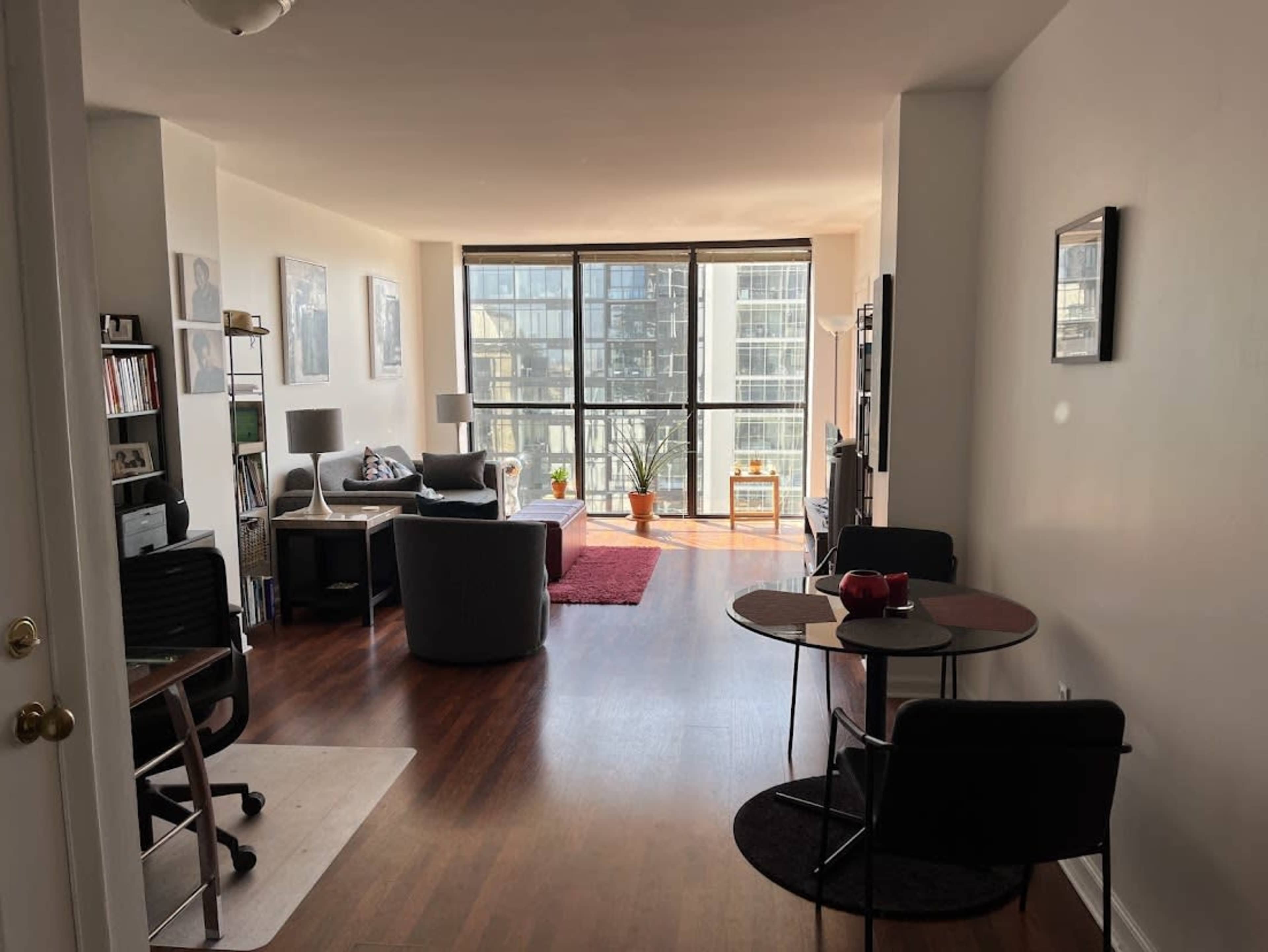 Midtown high-rise living room built for the spotlight, Atlanta, GA ...