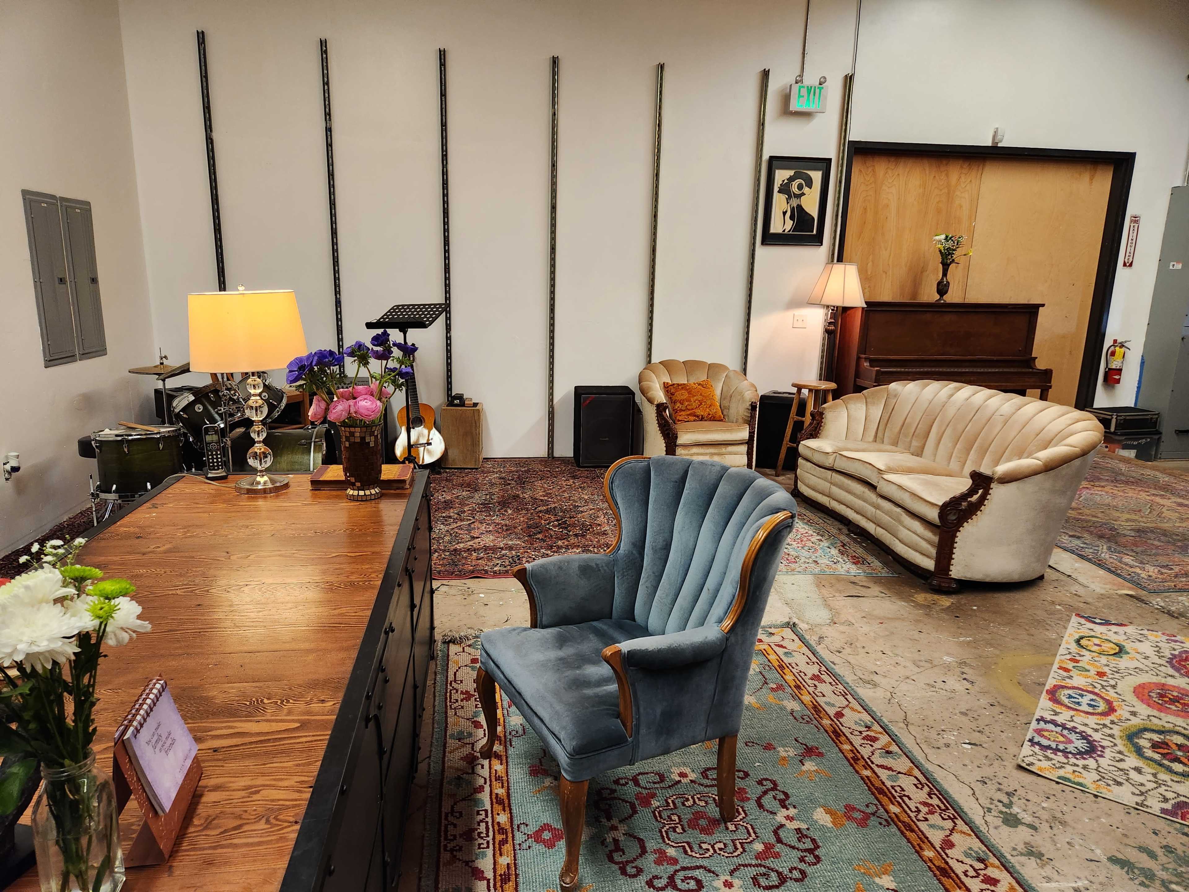 Speak Easy Lounge Vibe for Screenings, Recording and Intimate Gatherings. Image in Central Berkeley, Berkeley, CA