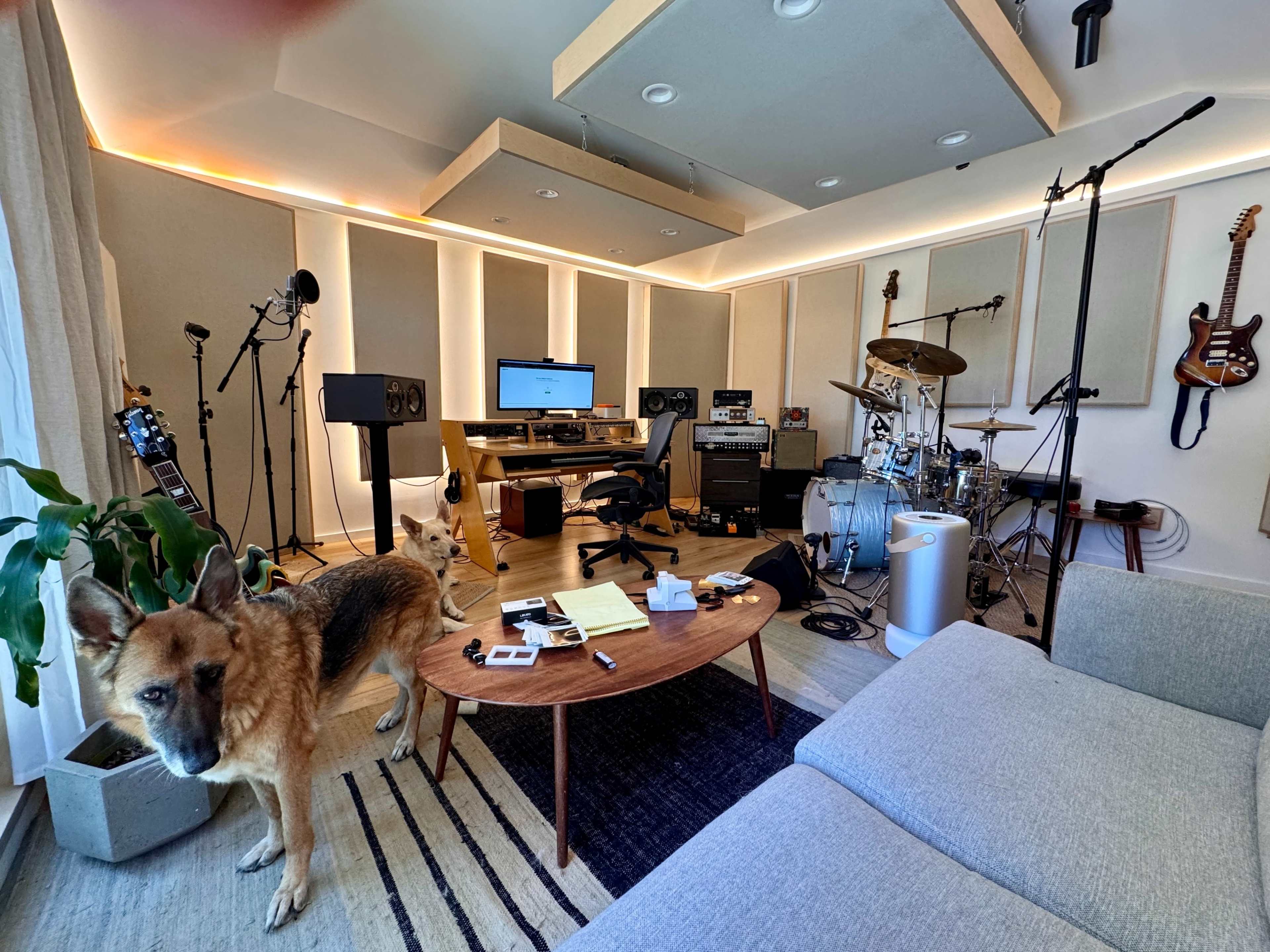 Production room with real drums, instruments, amps Image in Northeast Los Angeles, Los Angeles, CA