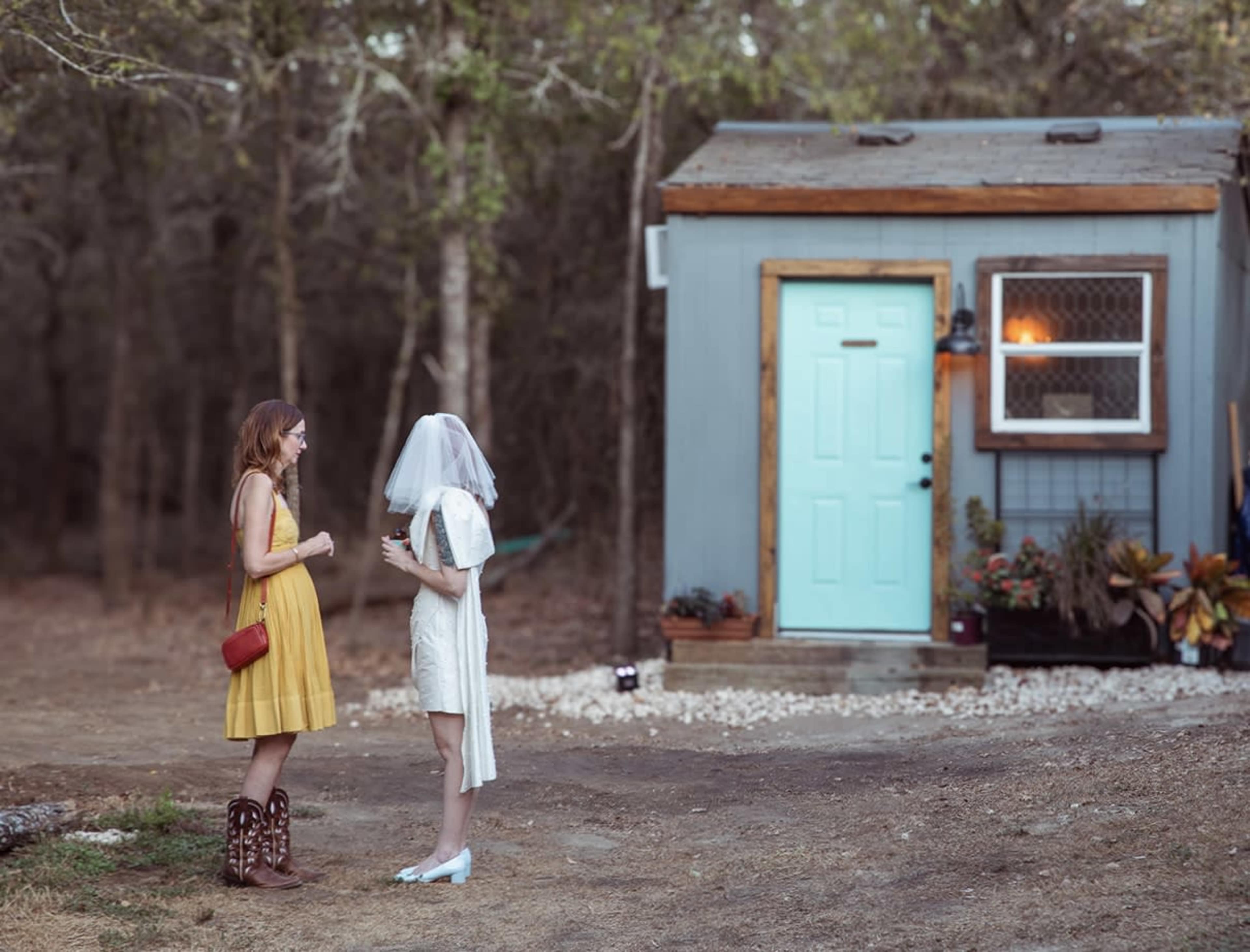 Mid-century inspired hideaway surrounded by trees Image in , Dale, TX