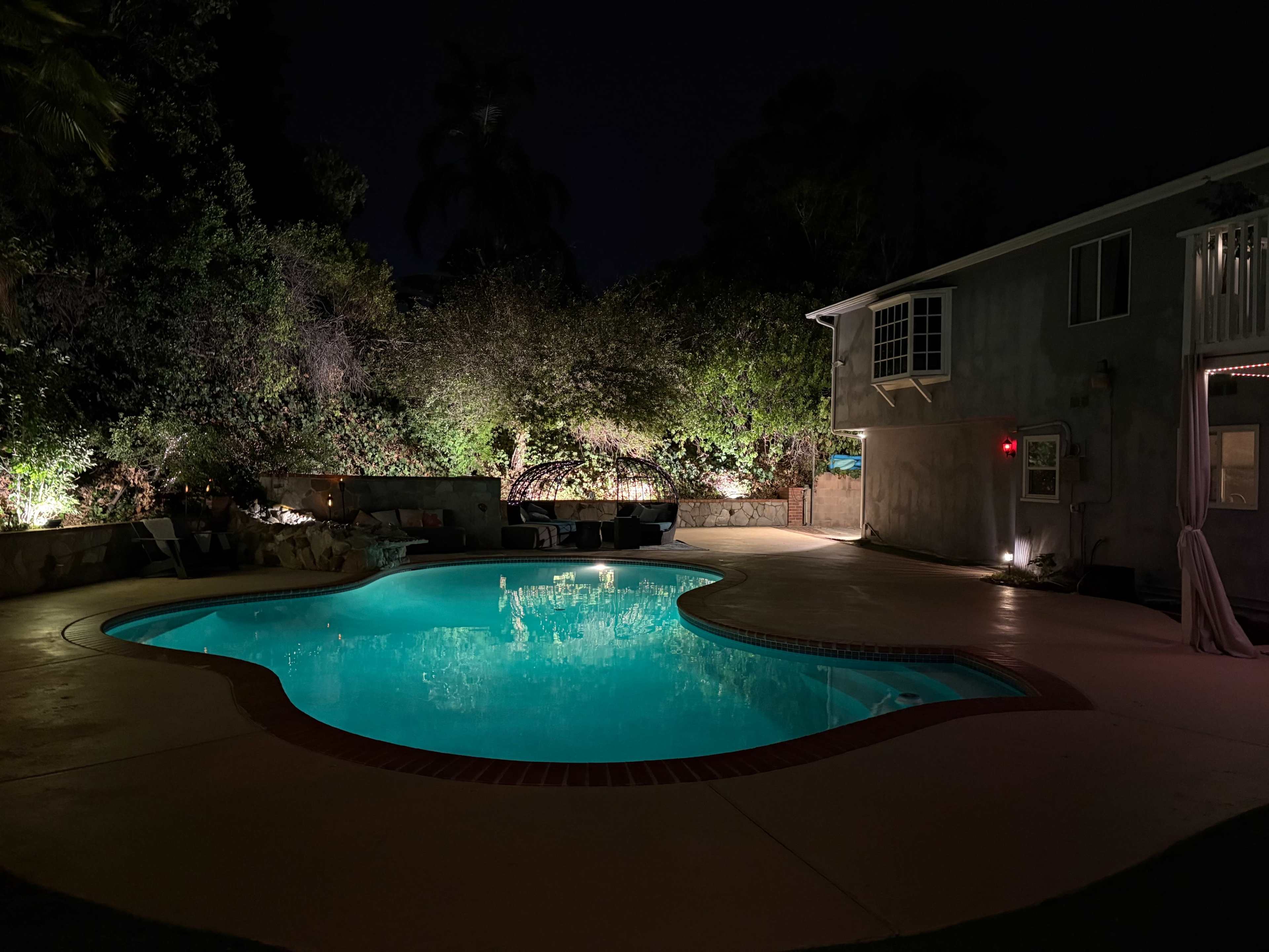 Scenic Hillside Retreat with Pool & Valley Views- Backyard only Image in Woodland Hills, Woodland Hills, CA