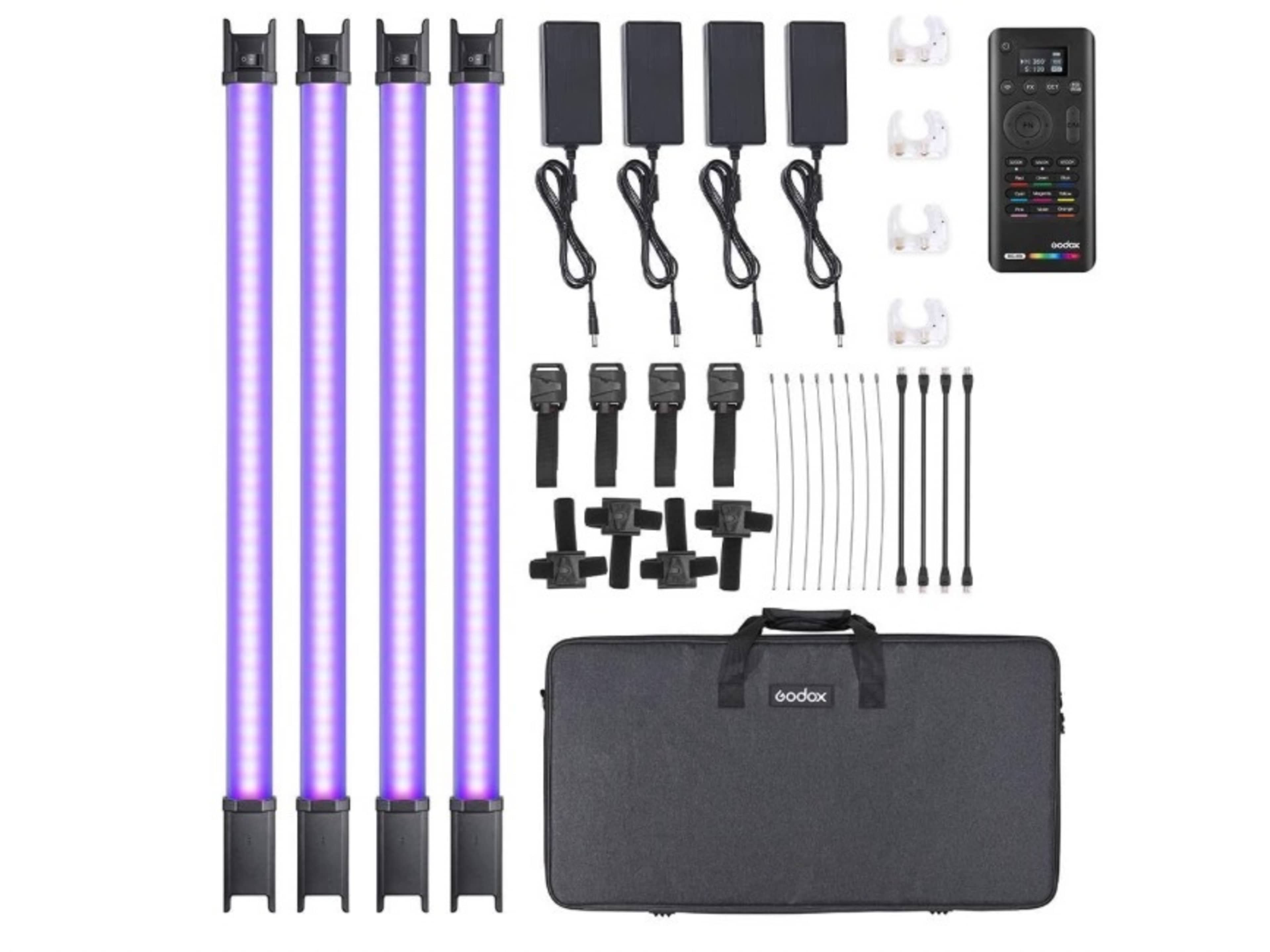 **Godox TL60 4-Light Kit RGB Tube Light