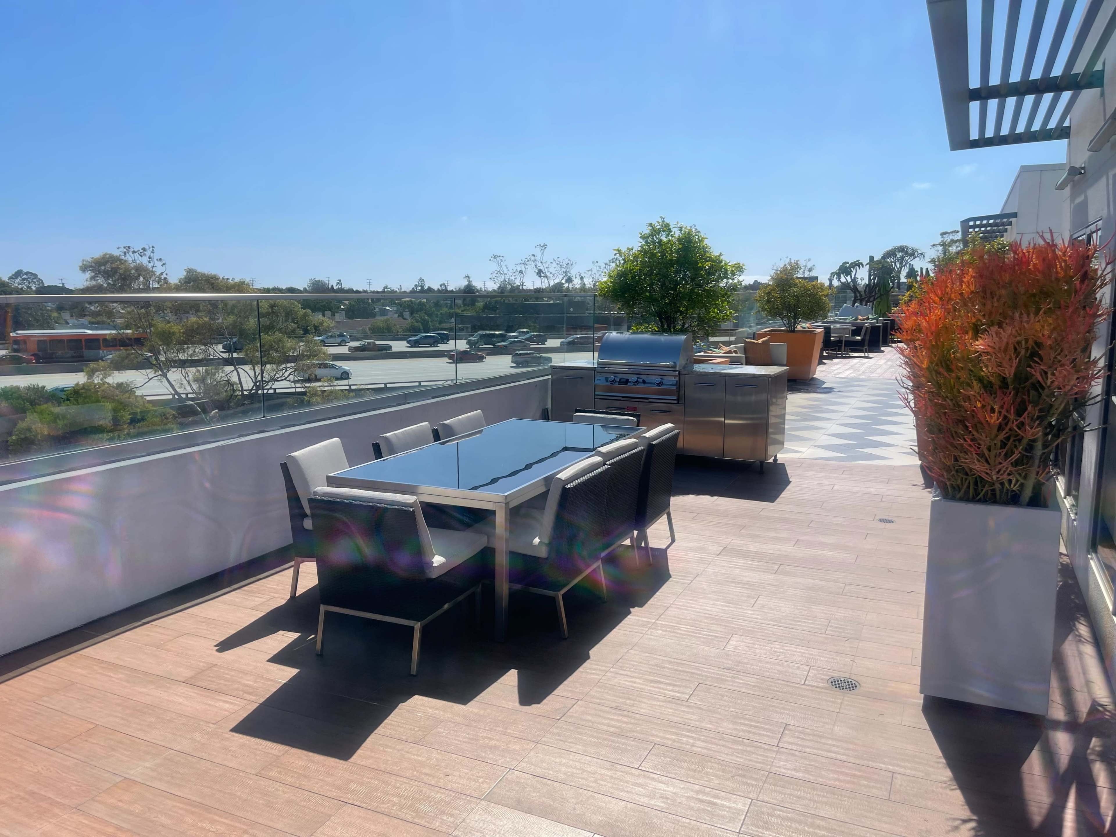 Rooftop Deck with Ample Setting Image in Sawtelle, Los Angeles, CA