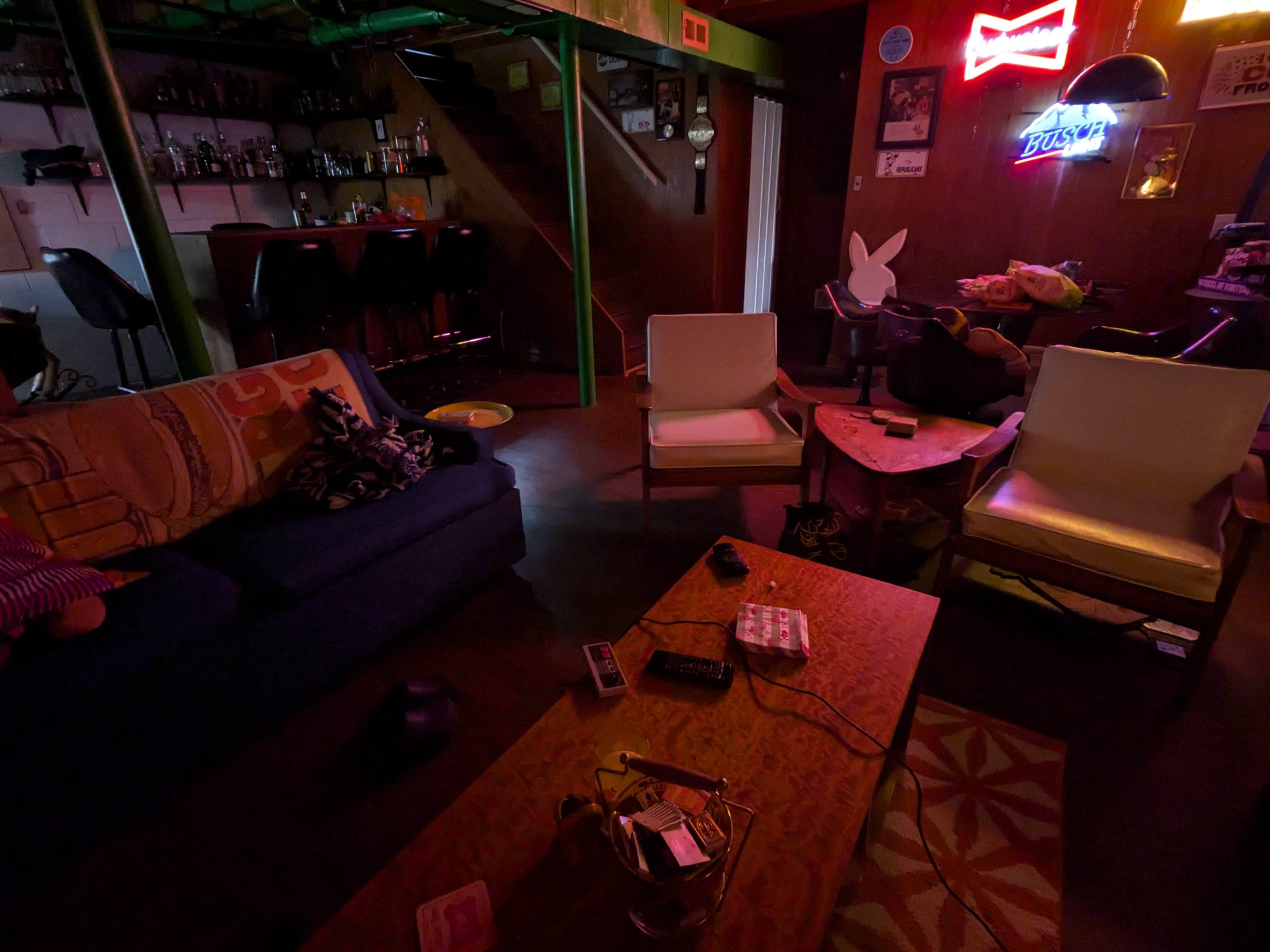 Cozy Basement Dive Bar Image in Delwoods Park, Greensboro, NC