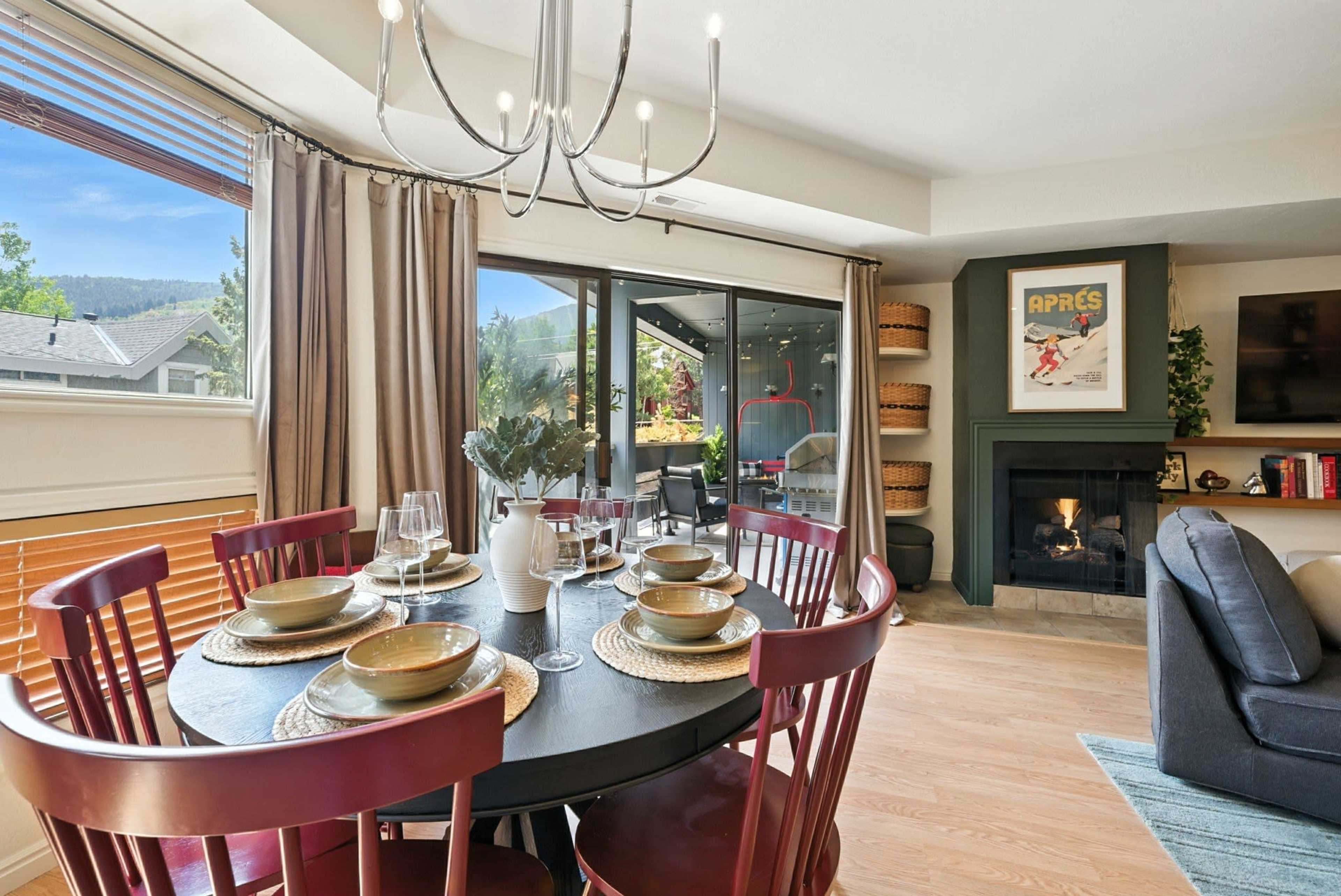 Color-Drenched Retro Ski Condo with a Chairlift Deck, Old Town Park City Image in Park City, Park City, UT