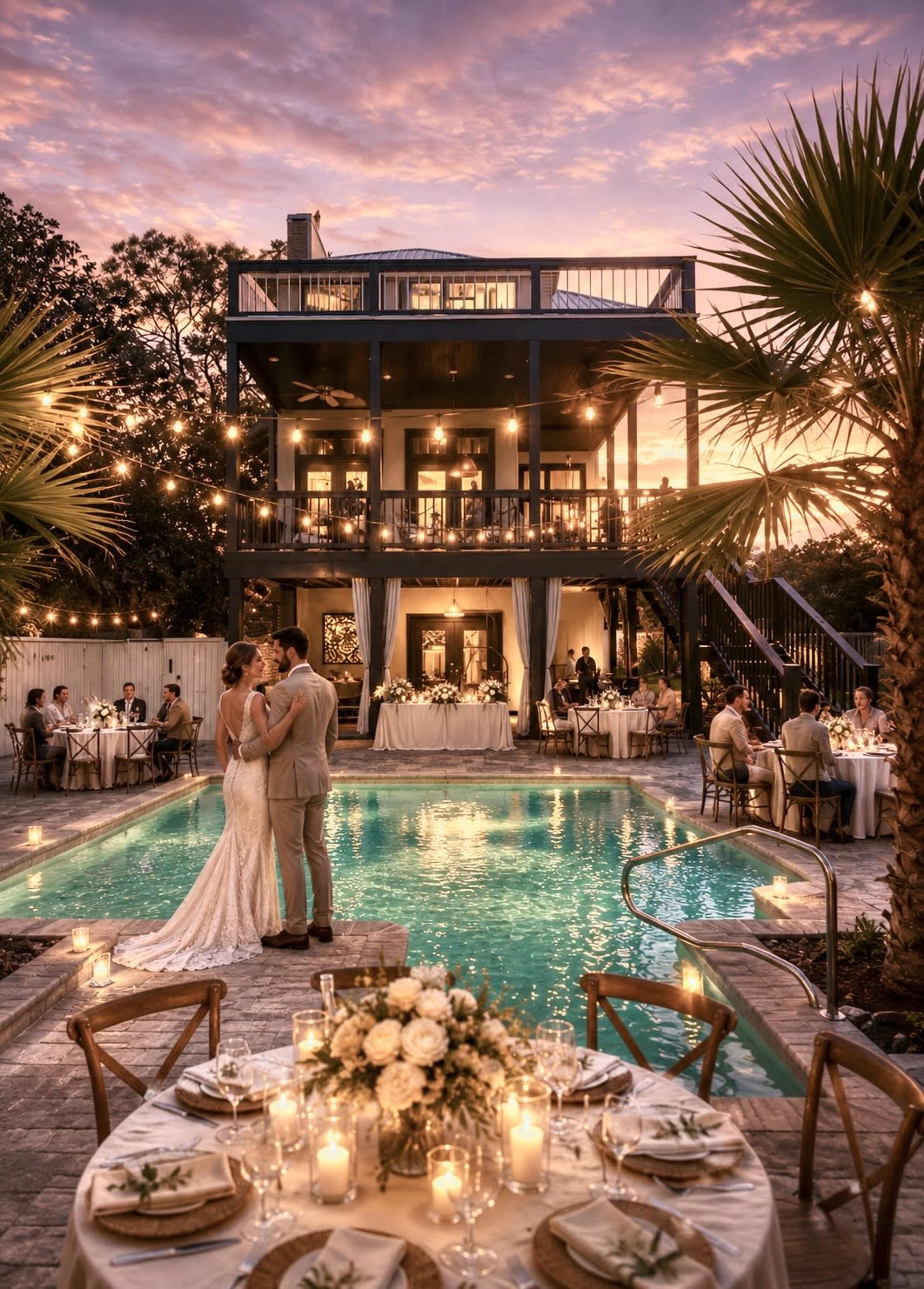 Beach Villa for a Small Wedding Ceremony and Reception Image in , Panama City Beach, FL