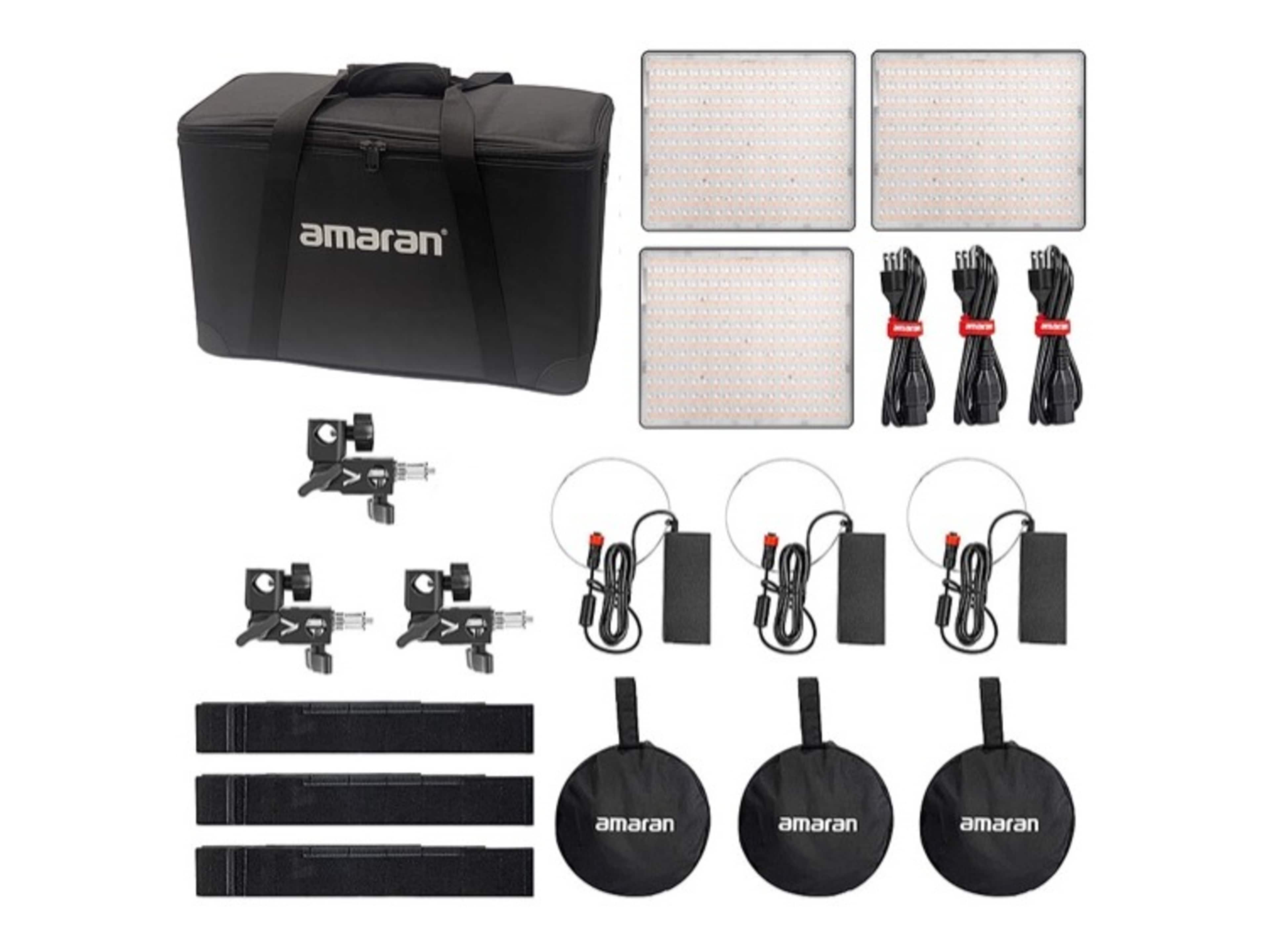 Amaran P60c RGB LED Light Panel (3-Light Kit)