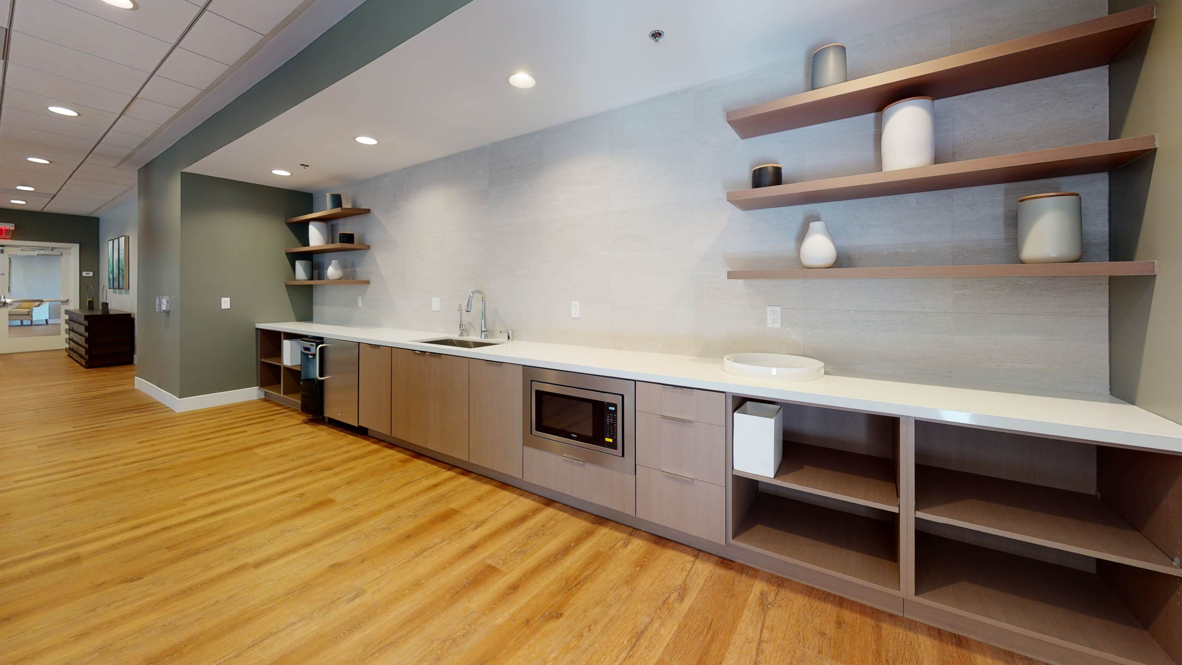Well-Lit, Pristine Lounge with Open Kitchenette Image in Woodland Hills, Woodland Hills, CA