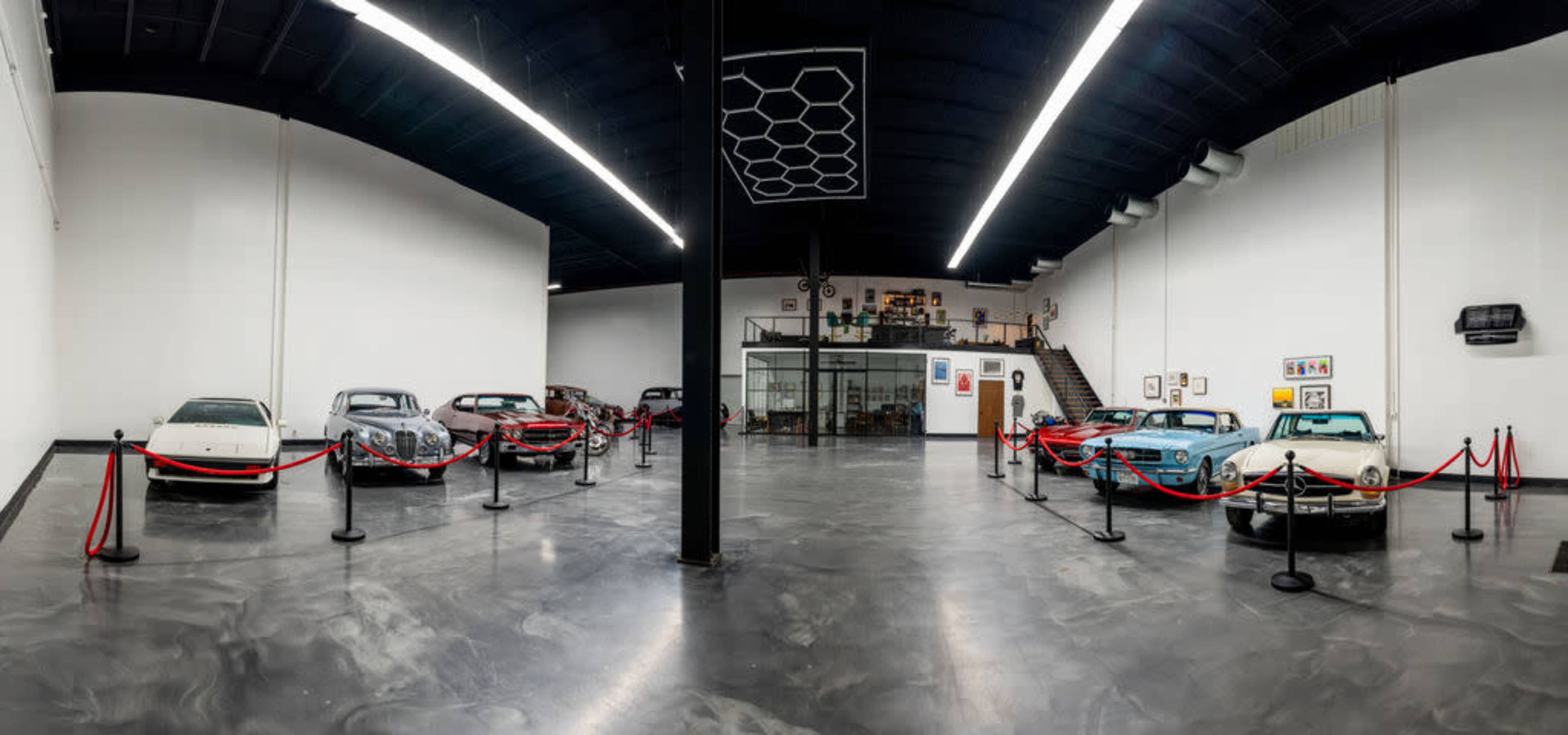 Classic Car Showroom with Lofted Bar, Houston, TX | Event | Peerspace